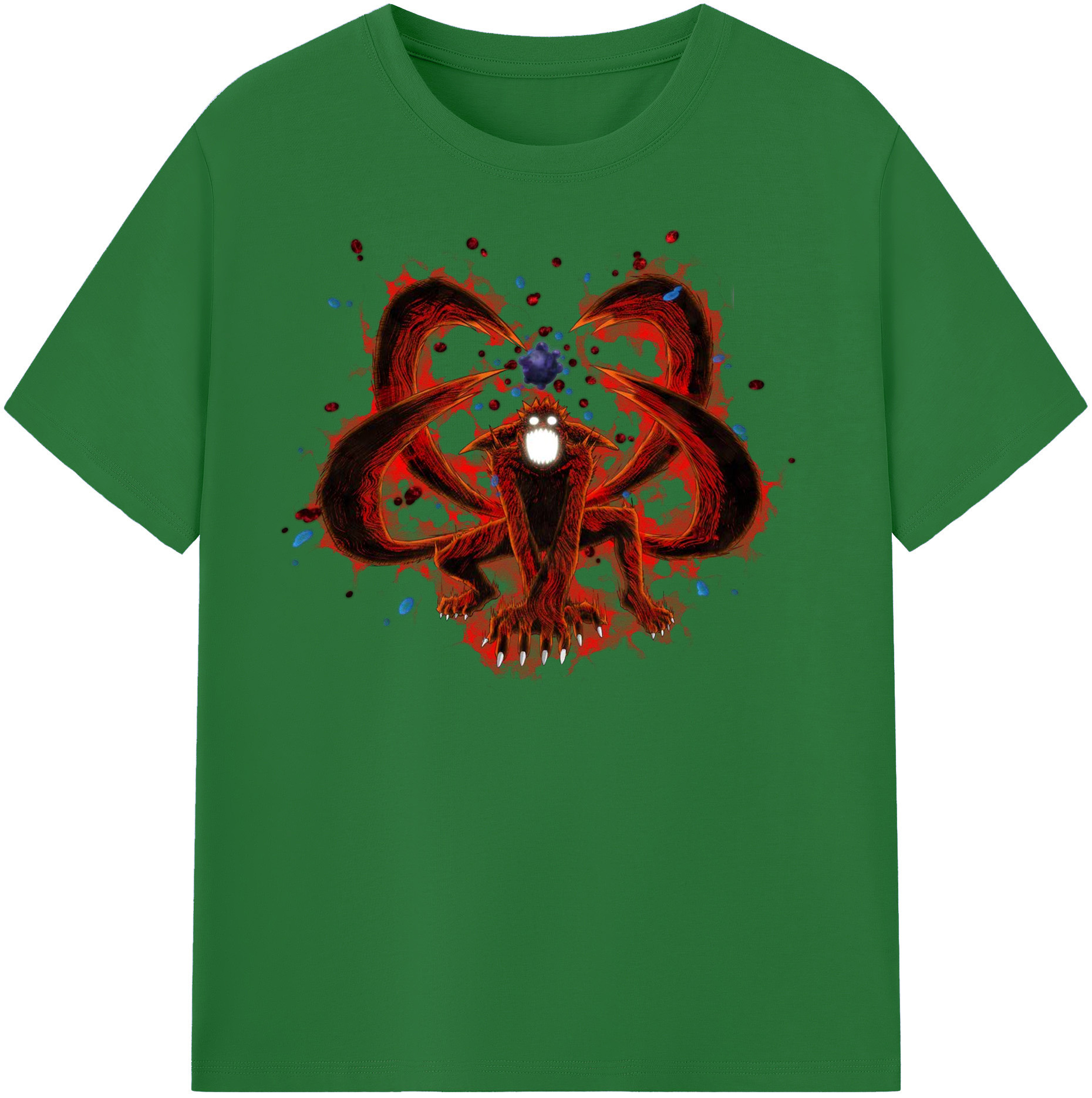 （画像用） NARUTO -ナルト- うずまき ナルト Uzumaki Naruto 綿100％半袖Tシャツ（フロントプリント）