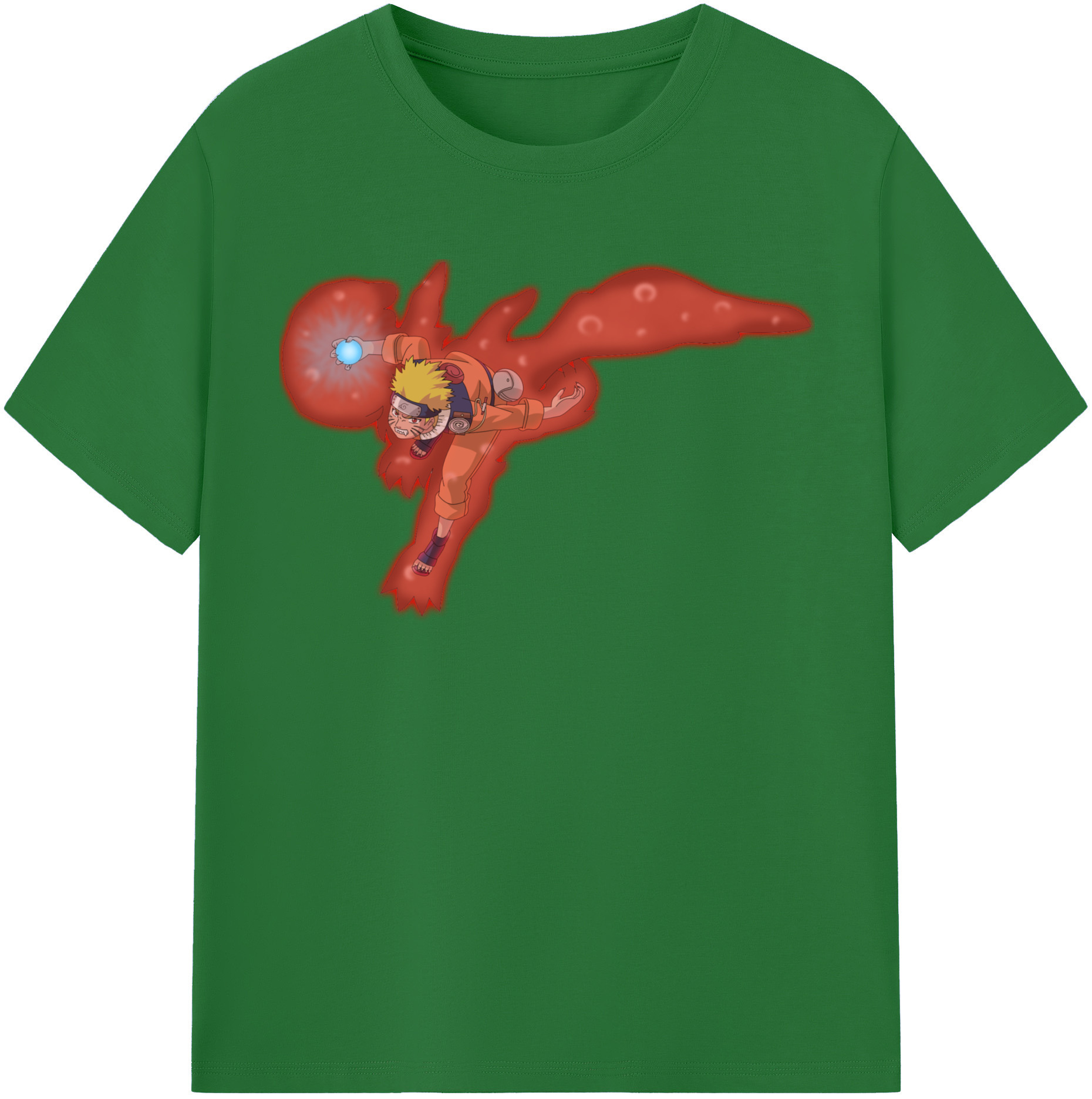 （画像用） NARUTO -ナルト- うずまき ナルト Uzumaki Naruto 綿100％半袖Tシャツ（フロントプリント）