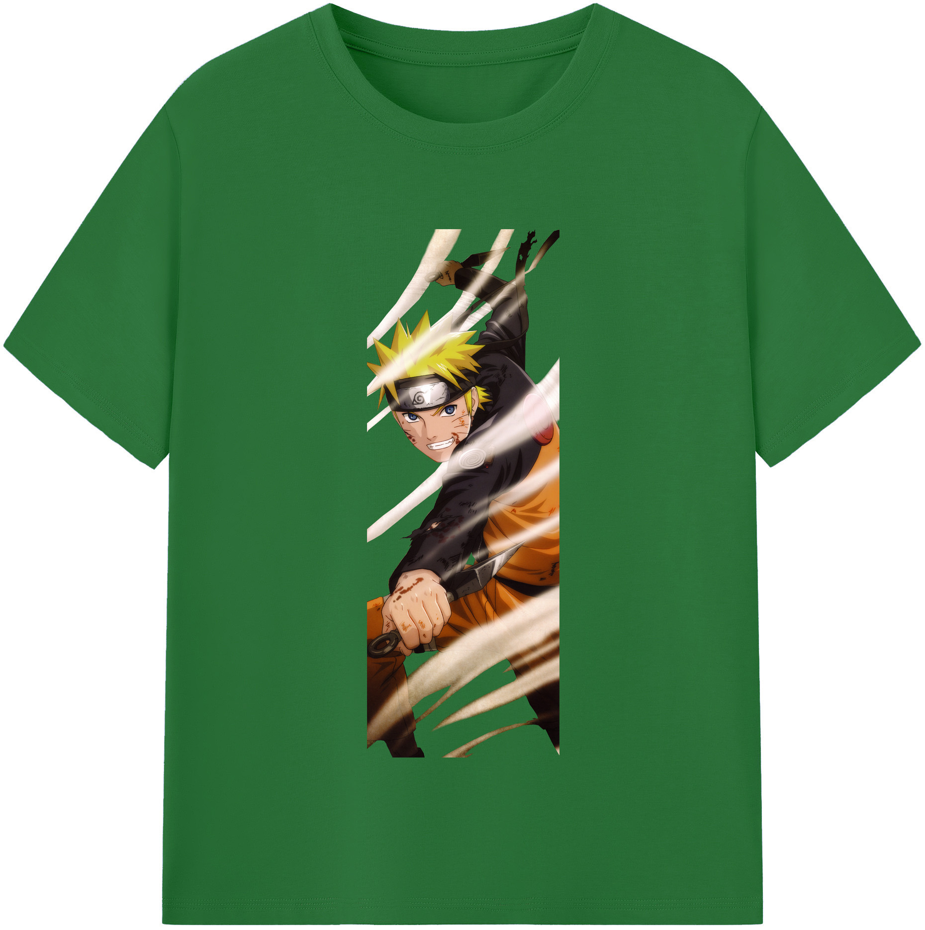 （画像用） NARUTO -ナルト- うずまき ナルト Uzumaki Naruto 綿100％半袖Tシャツ（フロントプリント）
