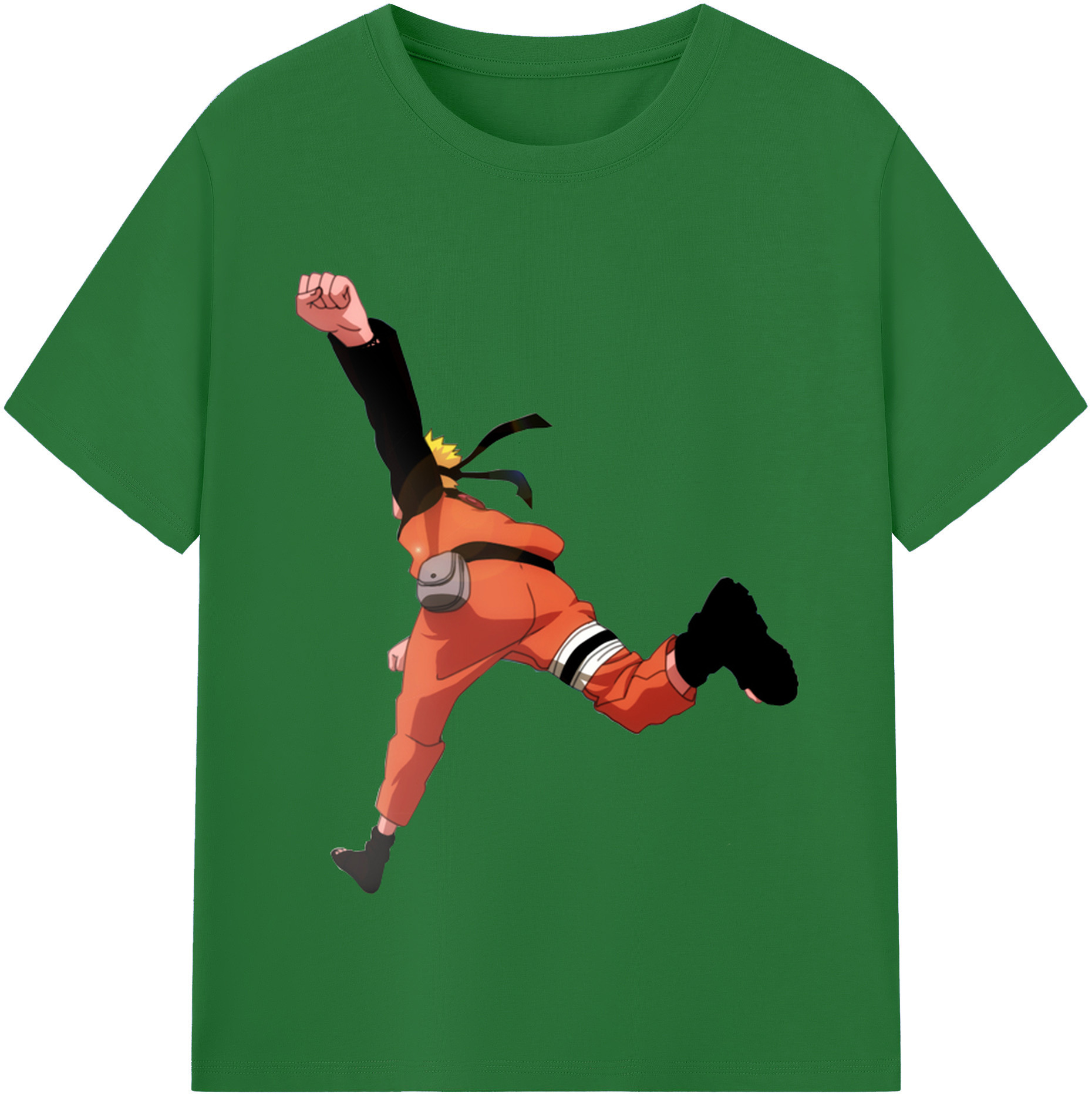 （画像用） NARUTO -ナルト- うずまき ナルト Uzumaki Naruto 綿100％半袖Tシャツ（フロントプリント）