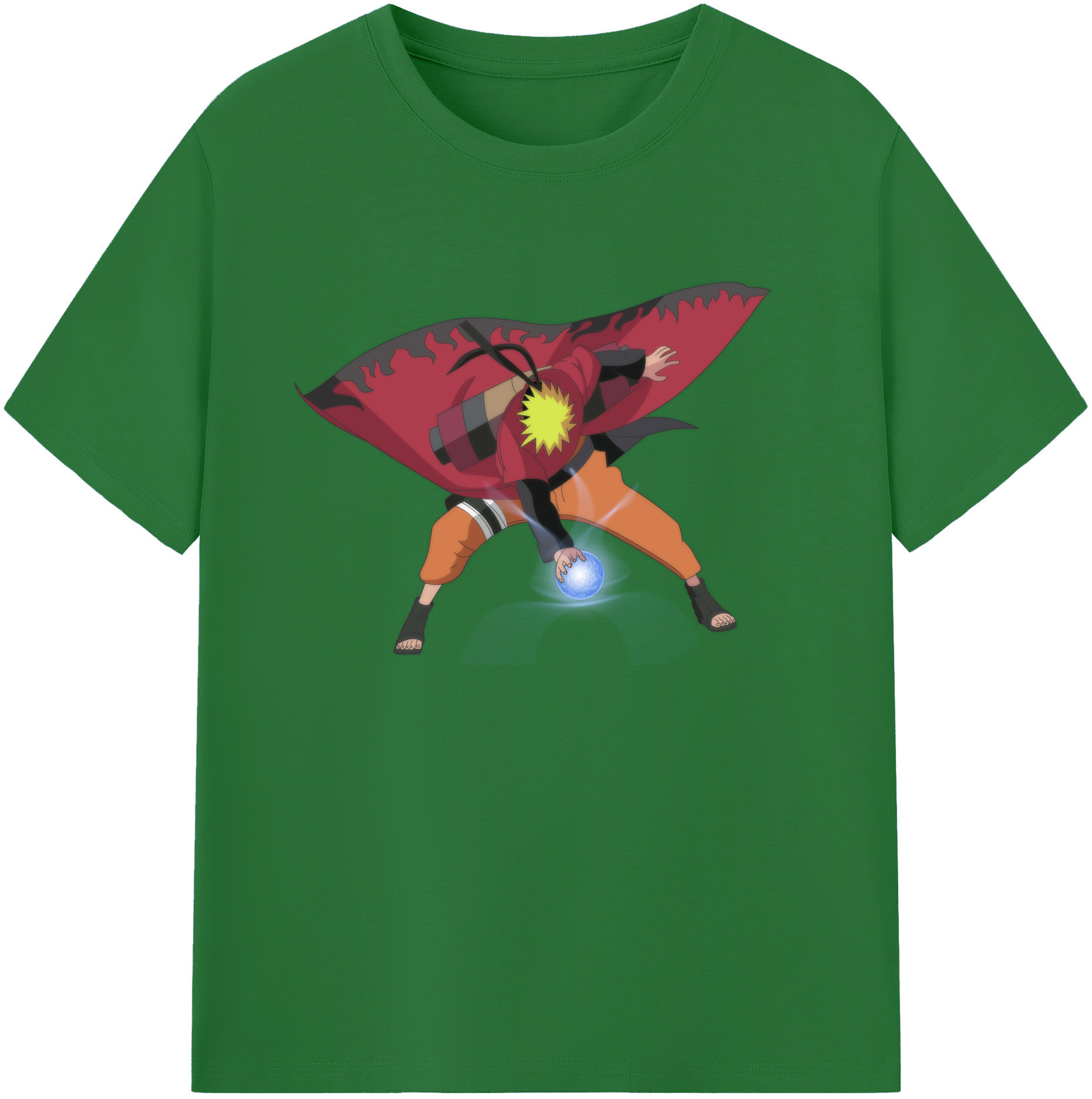 （画像用） NARUTO -ナルト- うずまき ナルト Uzumaki Naruto 綿100％半袖Tシャツ（フロントプリント）