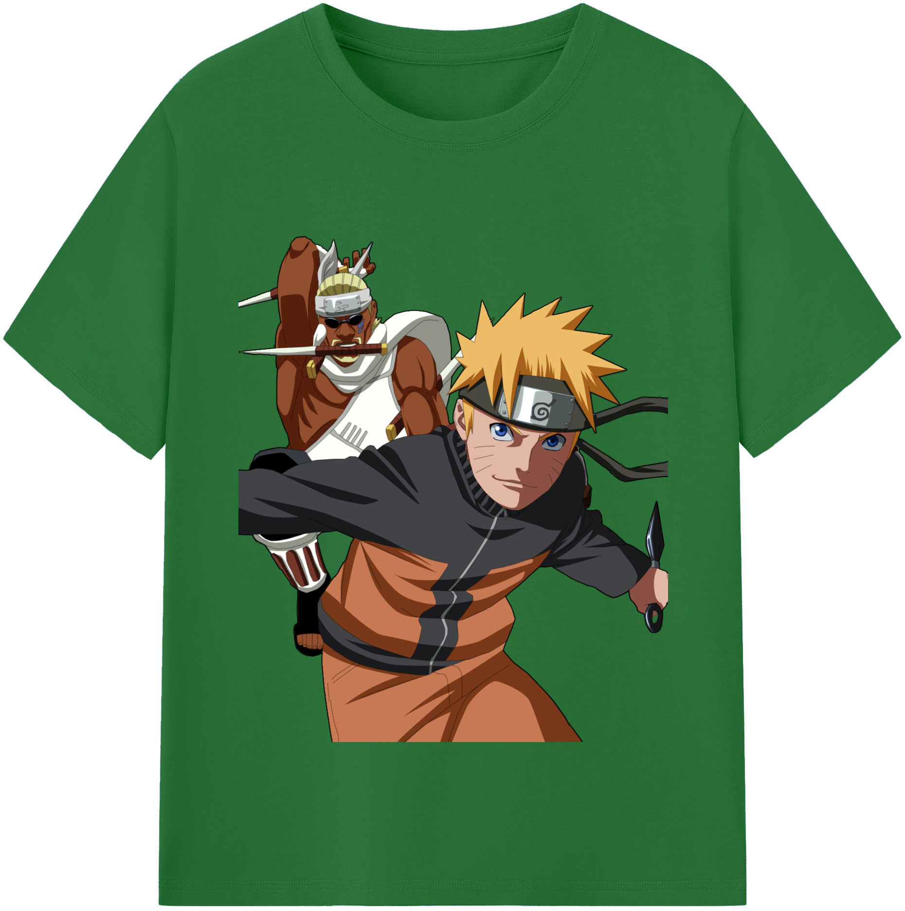 （画像用） NARUTO -ナルト- うずまき ナルト Uzumaki Naruto 綿100％半袖Tシャツ（フロントプリント）