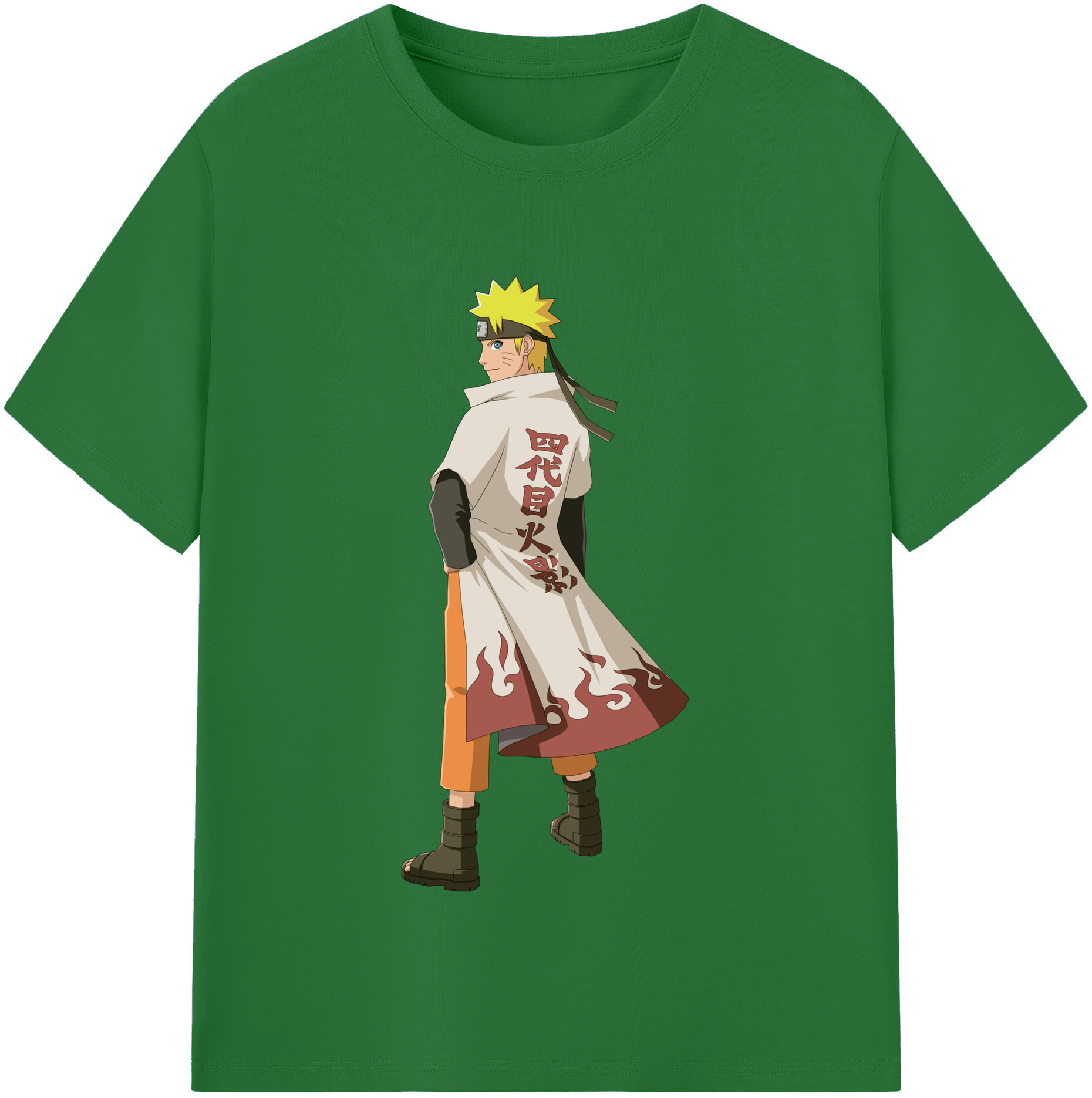 （画像用） NARUTO -ナルト- うずまき ナルト Uzumaki Naruto 綿100％半袖Tシャツ（フロントプリント）