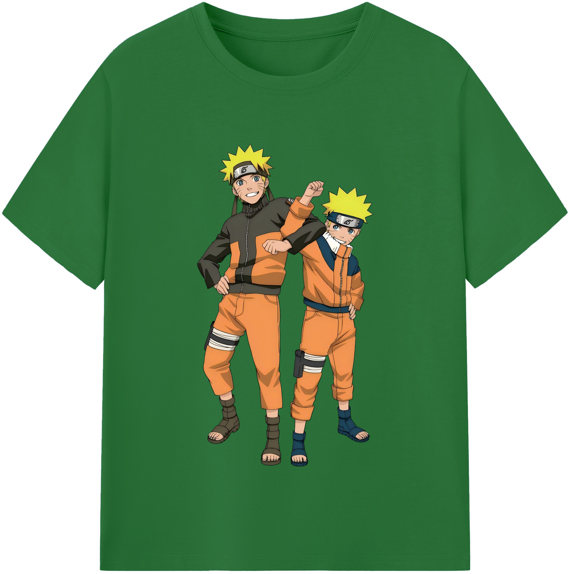 （画像用） NARUTO -ナルト- うずまき ナルト Uzumaki Naruto 綿100％半袖Tシャツ（フロントプリント）
