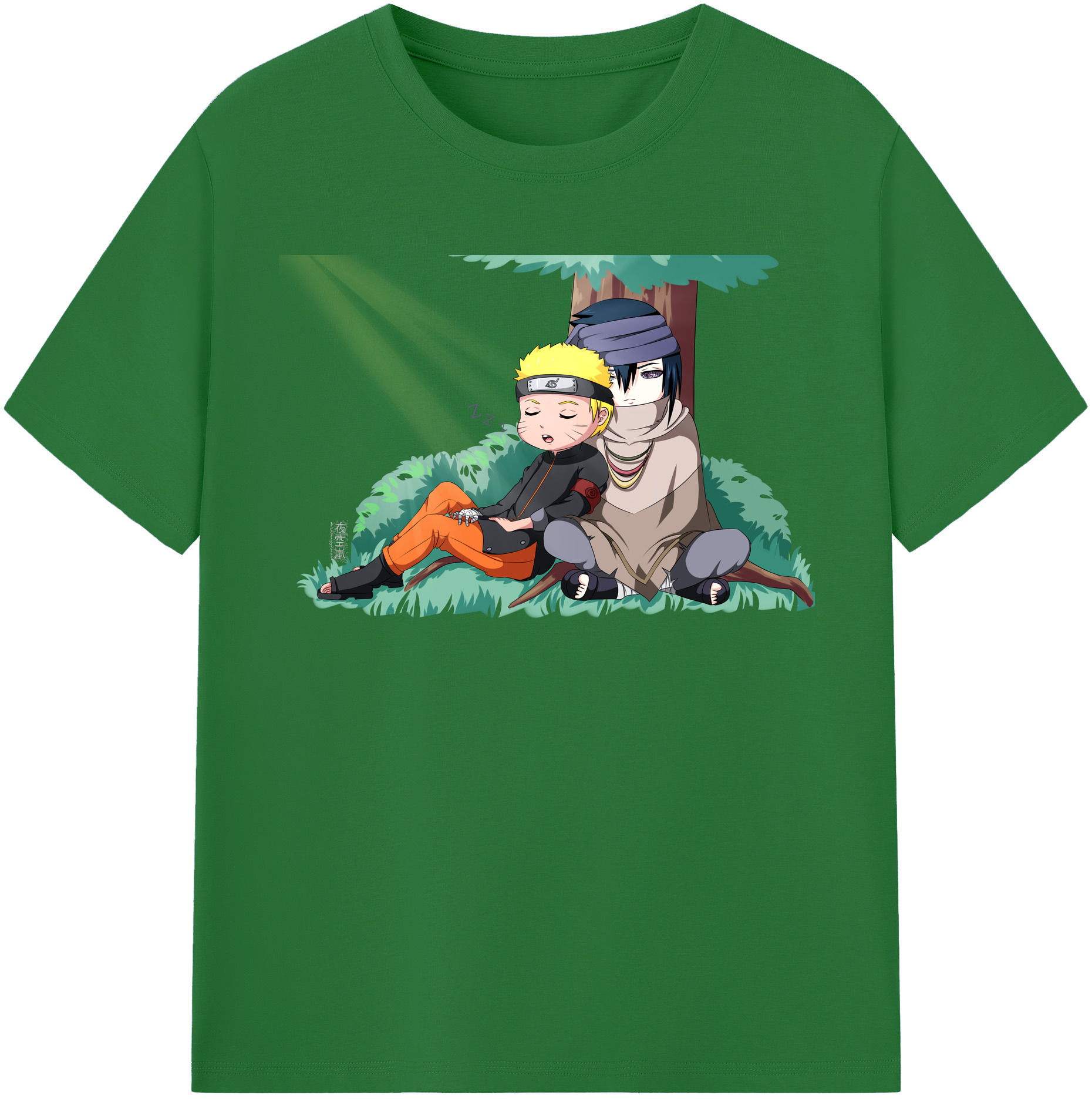 （画像用） NARUTO -ナルト- うずまき ナルト Uzumaki Naruto 綿100％半袖Tシャツ（フロントプリント）
