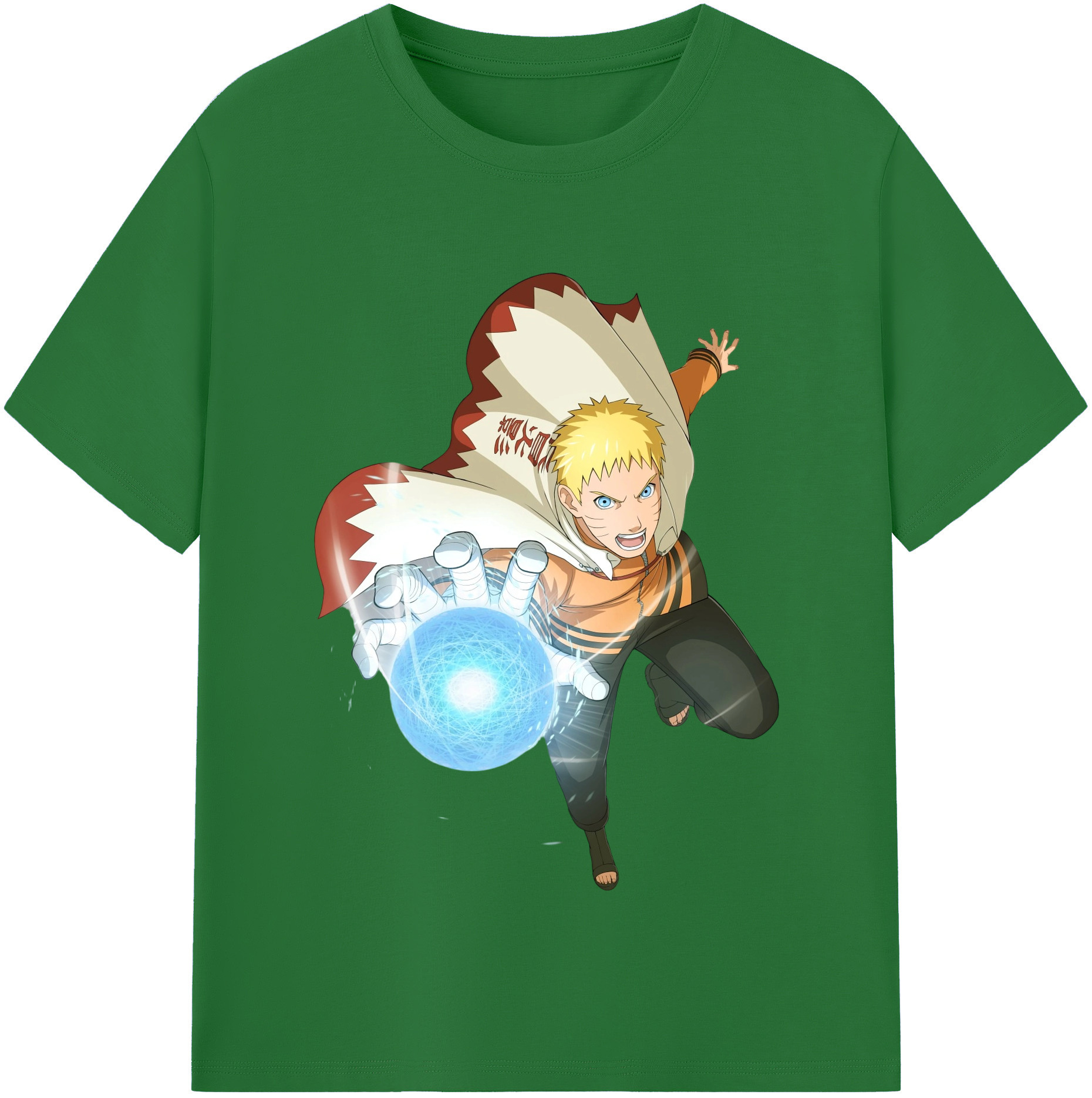 （画像用） NARUTO -ナルト- うずまき ナルト Uzumaki Naruto 綿100％半袖Tシャツ（フロントプリント）