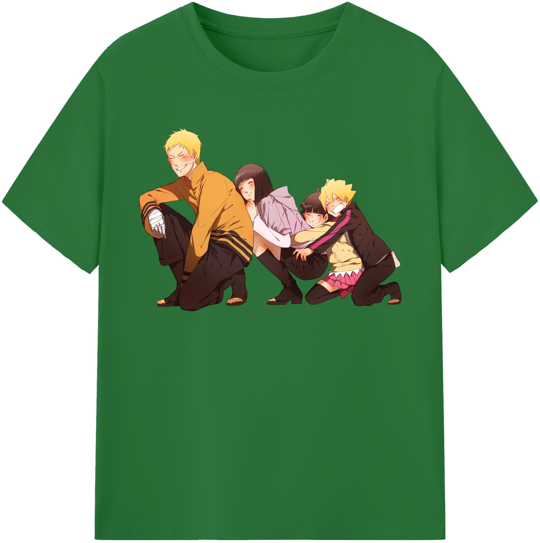 （画像用） NARUTO -ナルト- うずまき ナルト Uzumaki Naruto 綿100％半袖Tシャツ（フロントプリント）