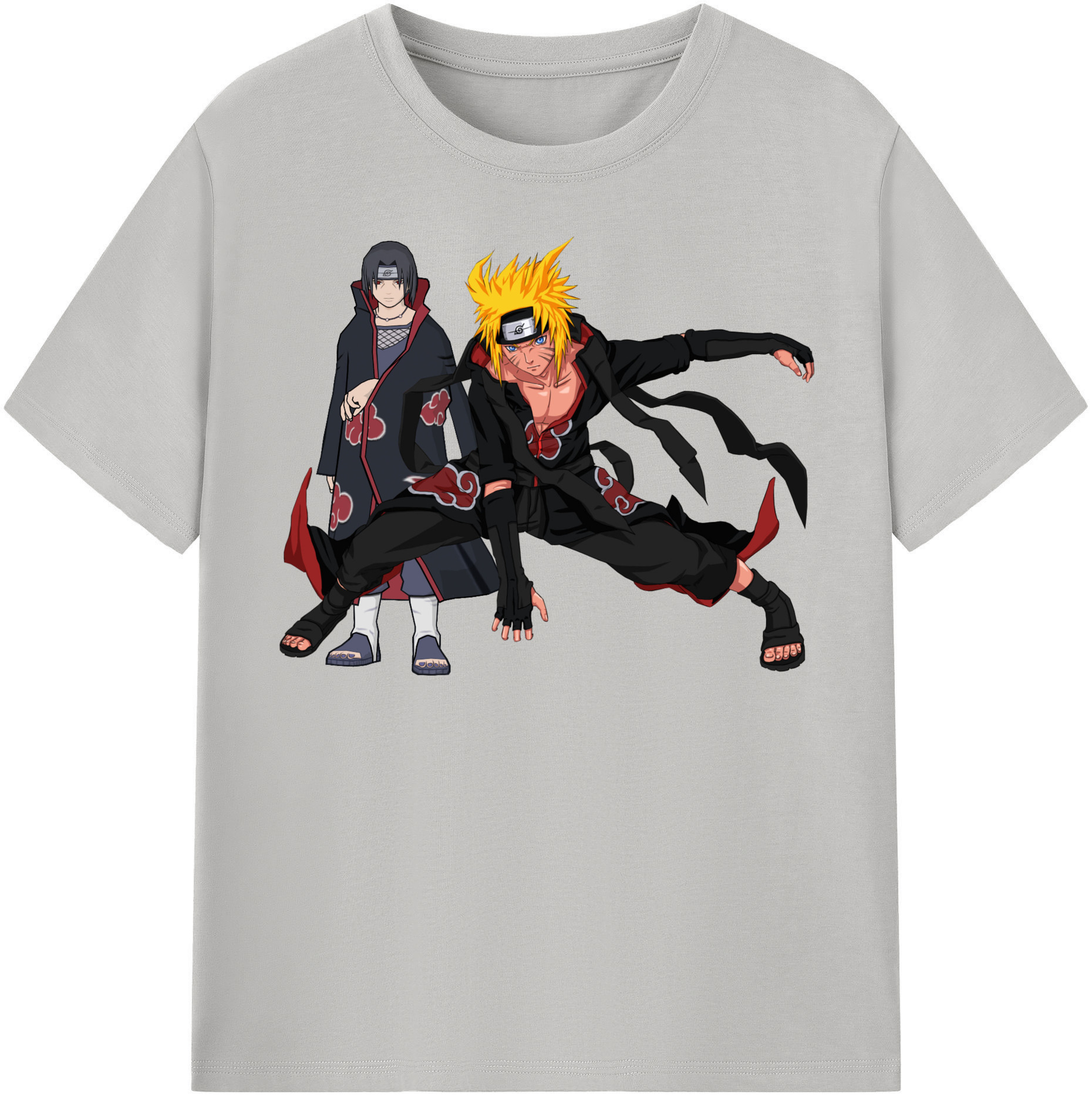 （画像用） NARUTO -ナルト- うずまき ナルト Uzumaki Naruto 綿100％半袖Tシャツ（フロントプリント）