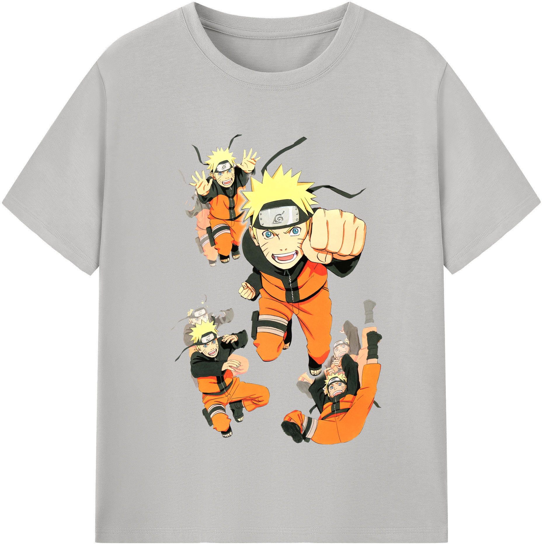 （画像用） NARUTO -ナルト- うずまき ナルト Uzumaki Naruto 綿100％半袖Tシャツ（フロントプリント）