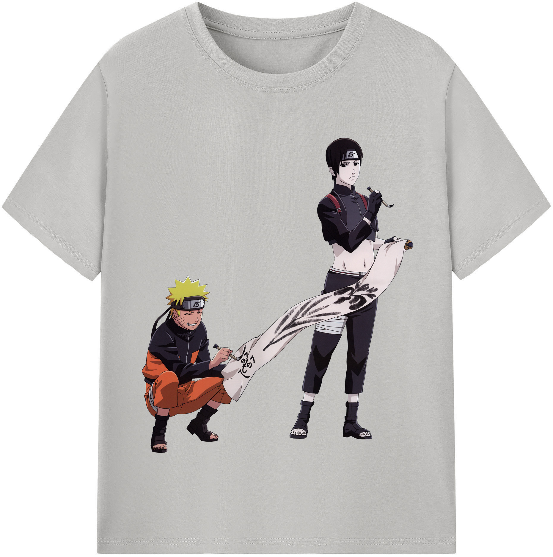 （画像用） NARUTO -ナルト- うずまき ナルト Uzumaki Naruto 綿100％半袖Tシャツ（フロントプリント）