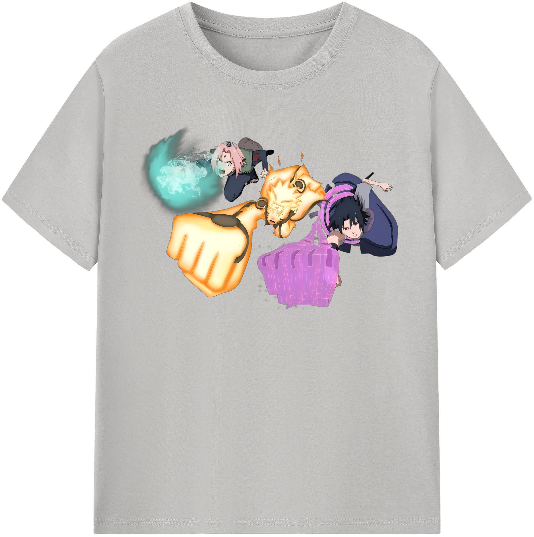 （画像用） NARUTO -ナルト- うずまき ナルト Uzumaki Naruto 綿100％半袖Tシャツ（フロントプリント）