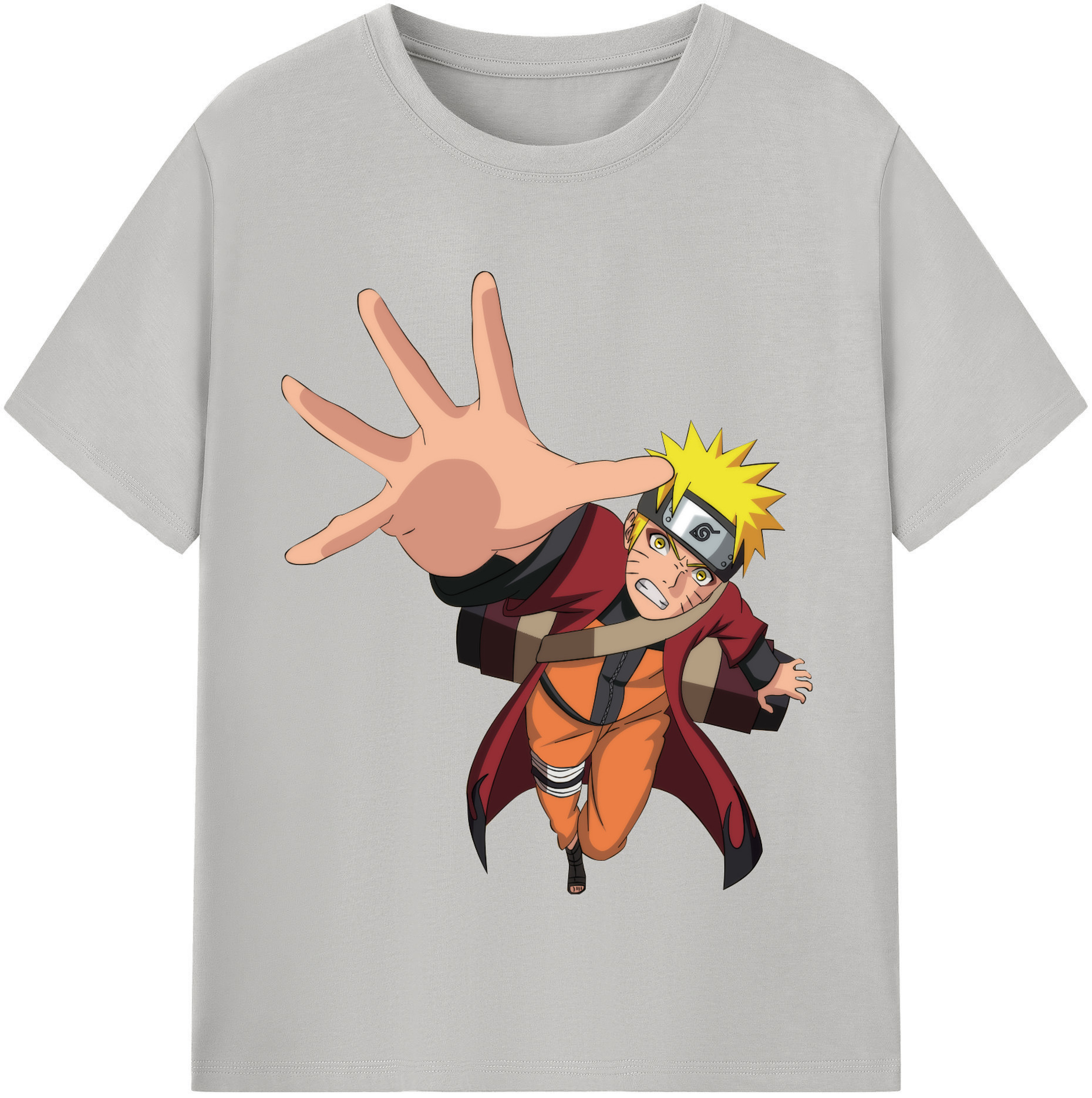 （画像用） NARUTO -ナルト- うずまき ナルト Uzumaki Naruto 綿100％半袖Tシャツ（フロントプリント）
