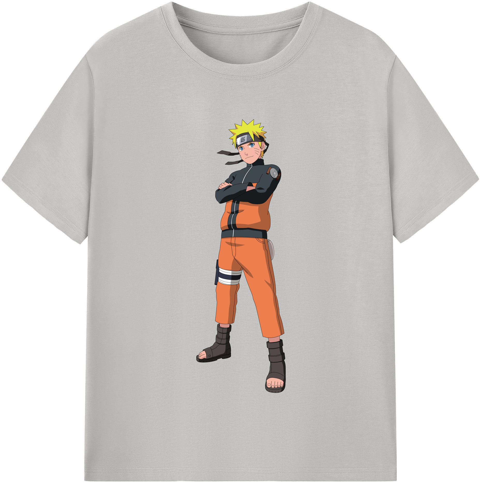 （画像用） NARUTO -ナルト- うずまき ナルト Uzumaki Naruto 綿100％半袖Tシャツ（フロントプリント）