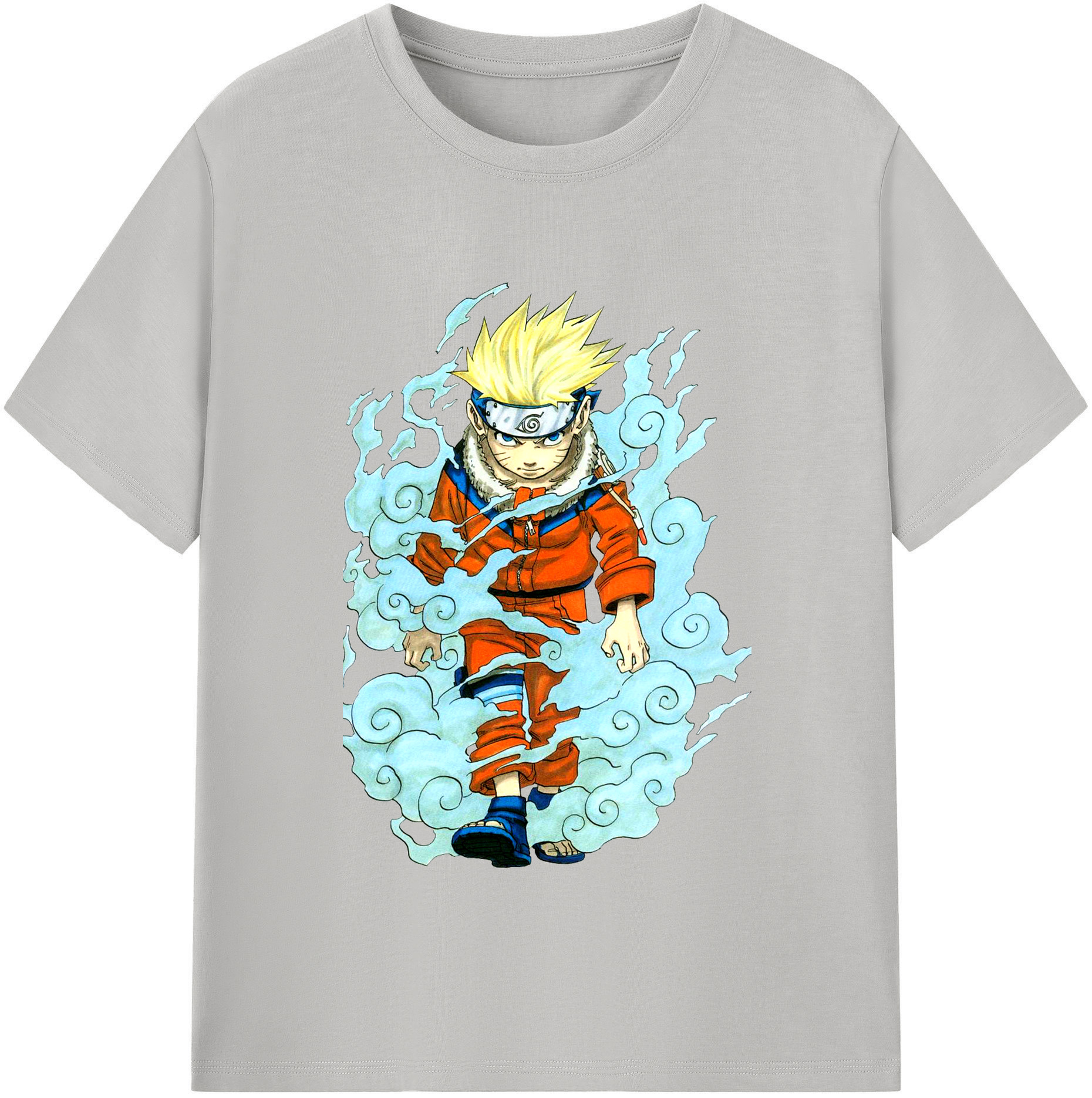 （画像用） NARUTO -ナルト- うずまき ナルト Uzumaki Naruto 綿100％半袖Tシャツ（フロントプリント）