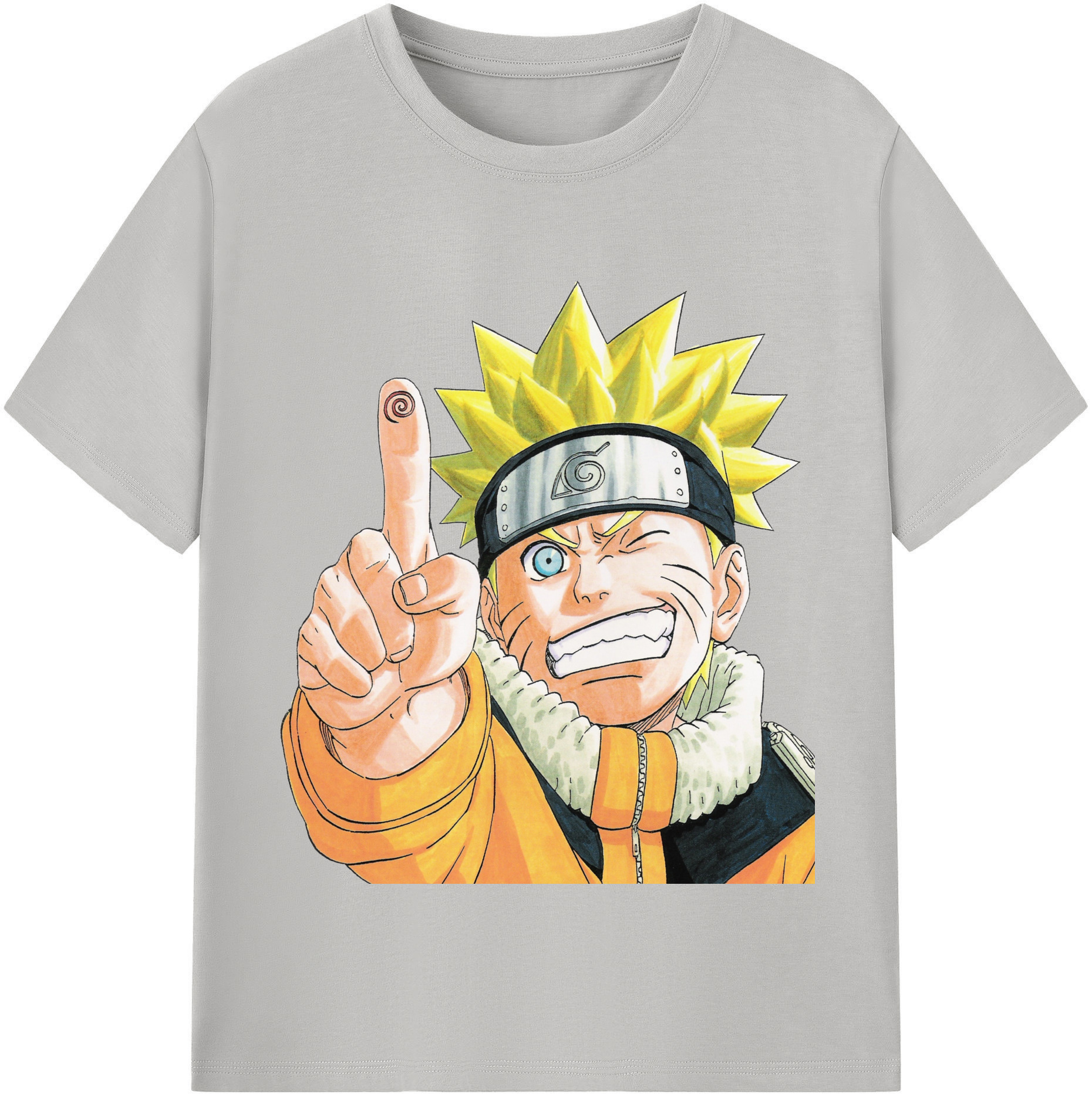 （画像用） NARUTO -ナルト- うずまき ナルト Uzumaki Naruto 綿100％半袖Tシャツ（フロントプリント）