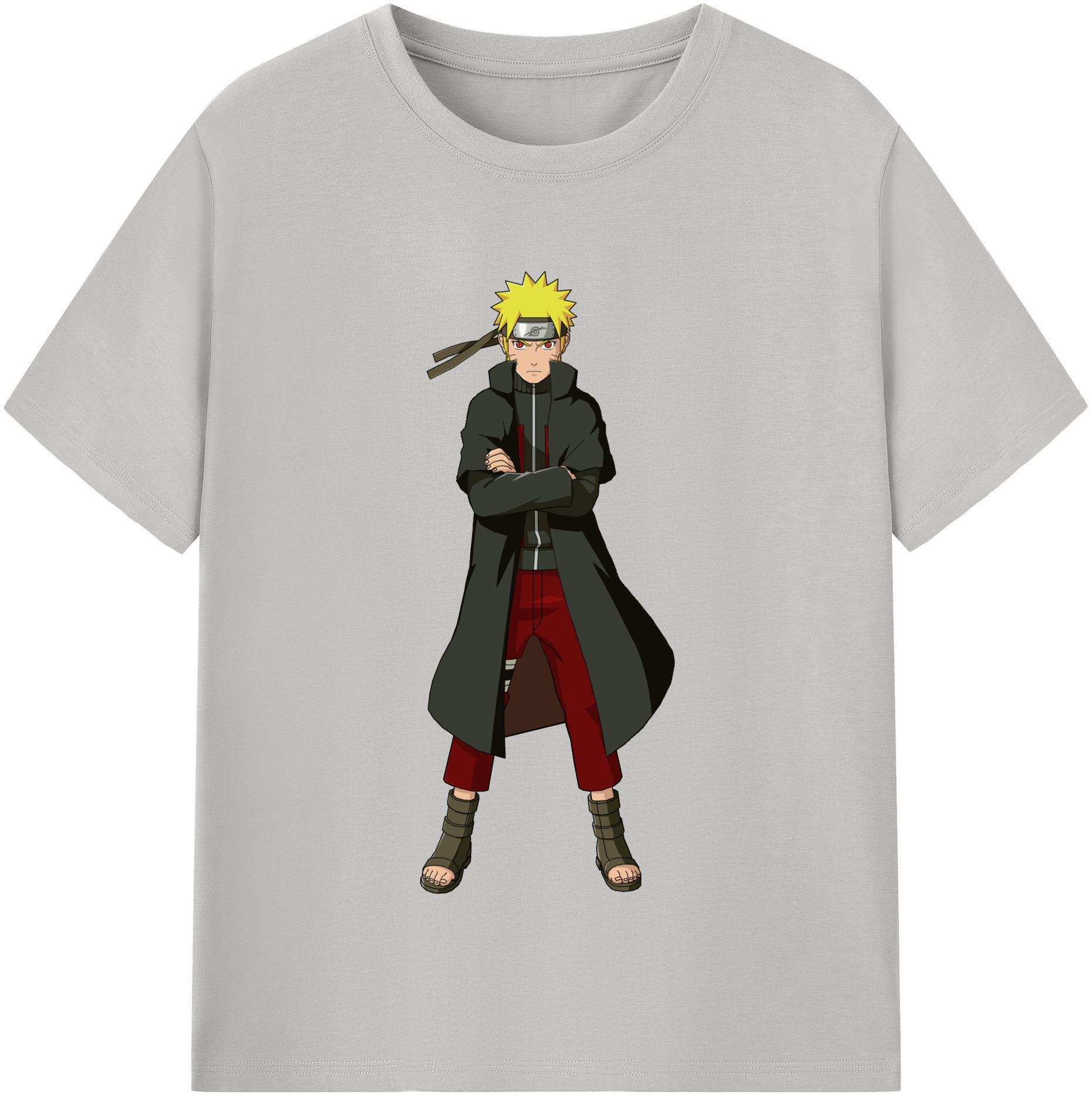 （画像用） NARUTO -ナルト- うずまき ナルト Uzumaki Naruto 綿100％半袖Tシャツ（フロントプリント）