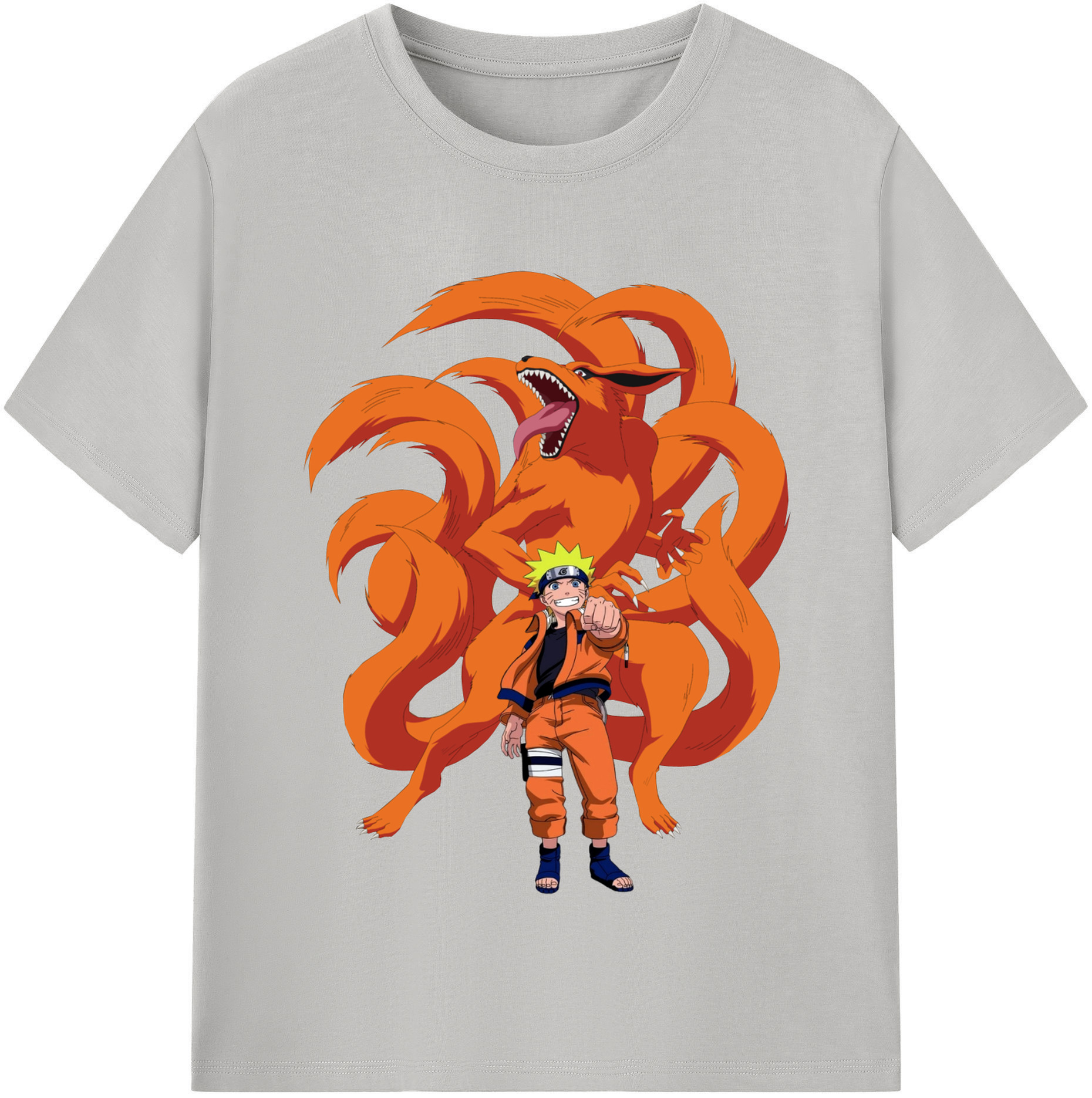 （画像用） NARUTO -ナルト- うずまき ナルト Uzumaki Naruto 綿100％半袖Tシャツ（フロントプリント）
