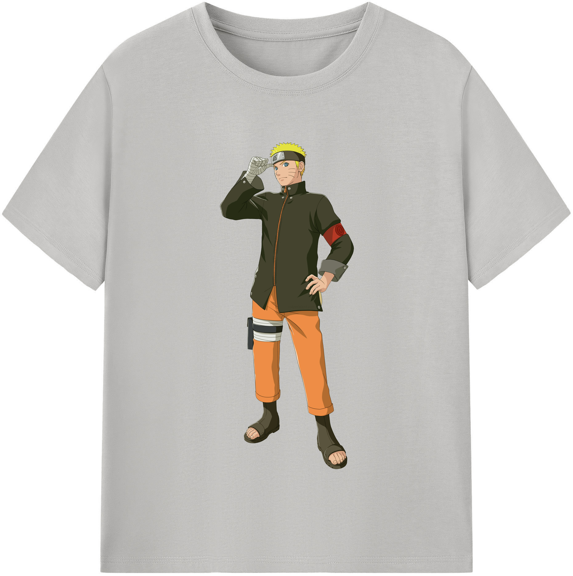 （画像用） NARUTO -ナルト- うずまき ナルト Uzumaki Naruto 綿100％半袖Tシャツ（フロントプリント）