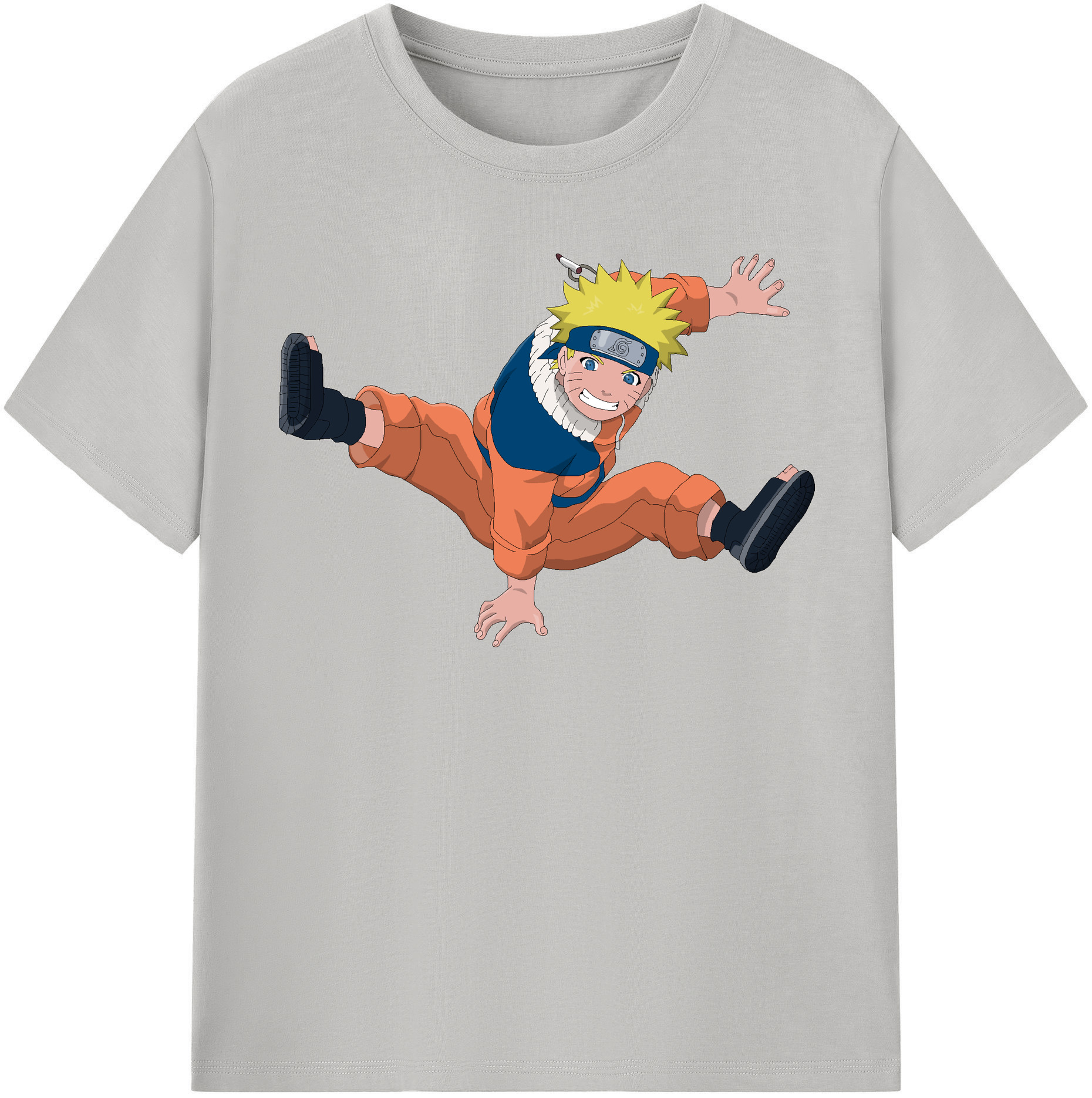 （画像用） NARUTO -ナルト- うずまき ナルト Uzumaki Naruto 綿100％半袖Tシャツ（フロントプリント）