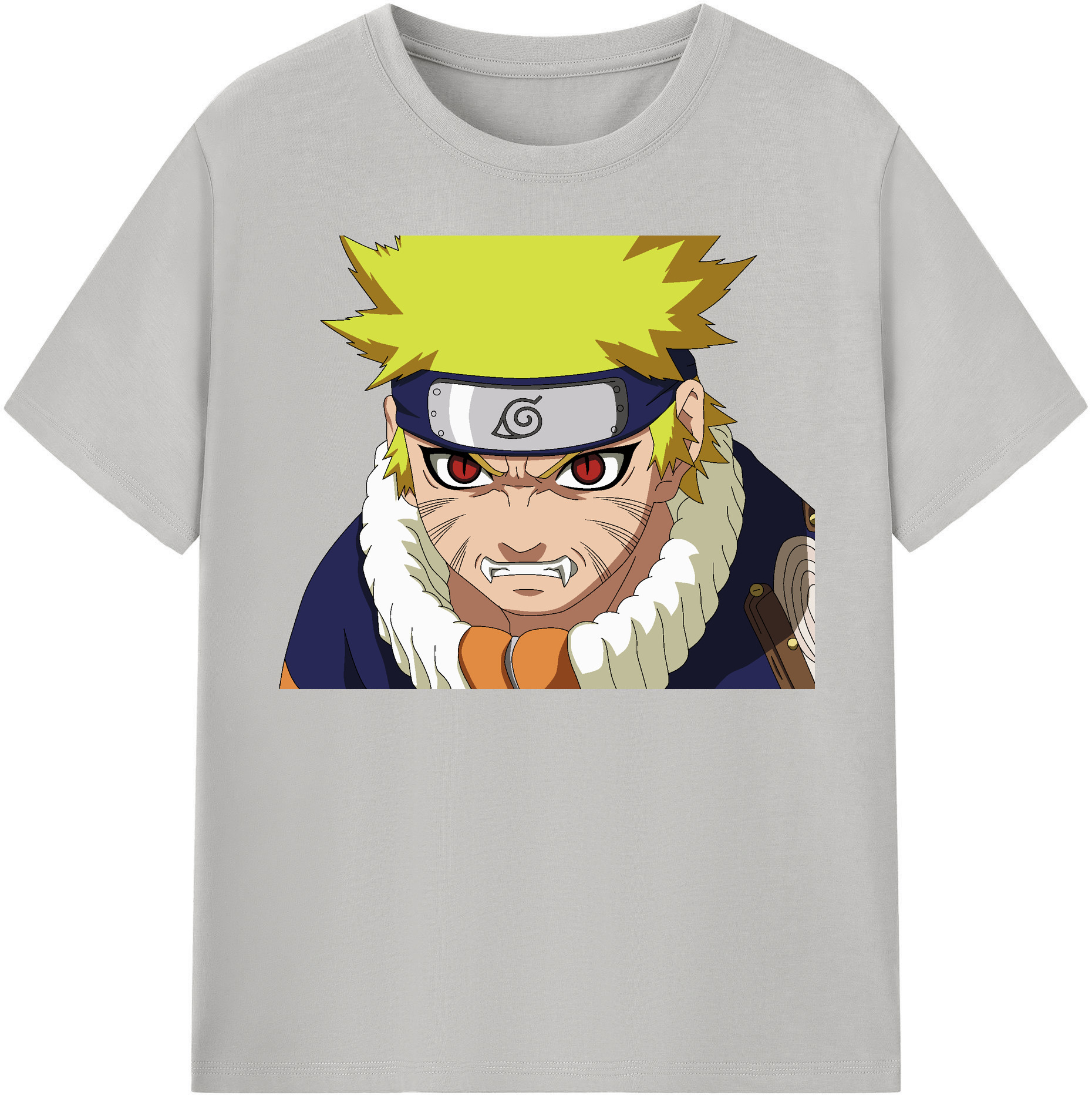 （画像用） NARUTO -ナルト- うずまき ナルト Uzumaki Naruto 綿100％半袖Tシャツ（フロントプリント）