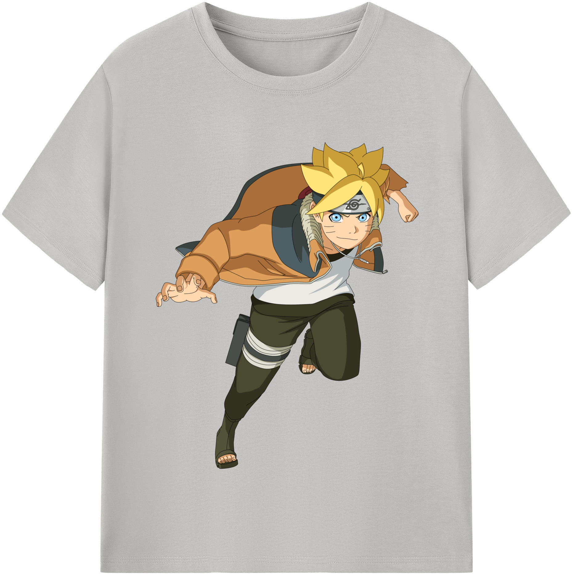 （画像用） NARUTO -ナルト- うずまき ナルト Uzumaki Naruto 綿100％半袖Tシャツ（フロントプリント）