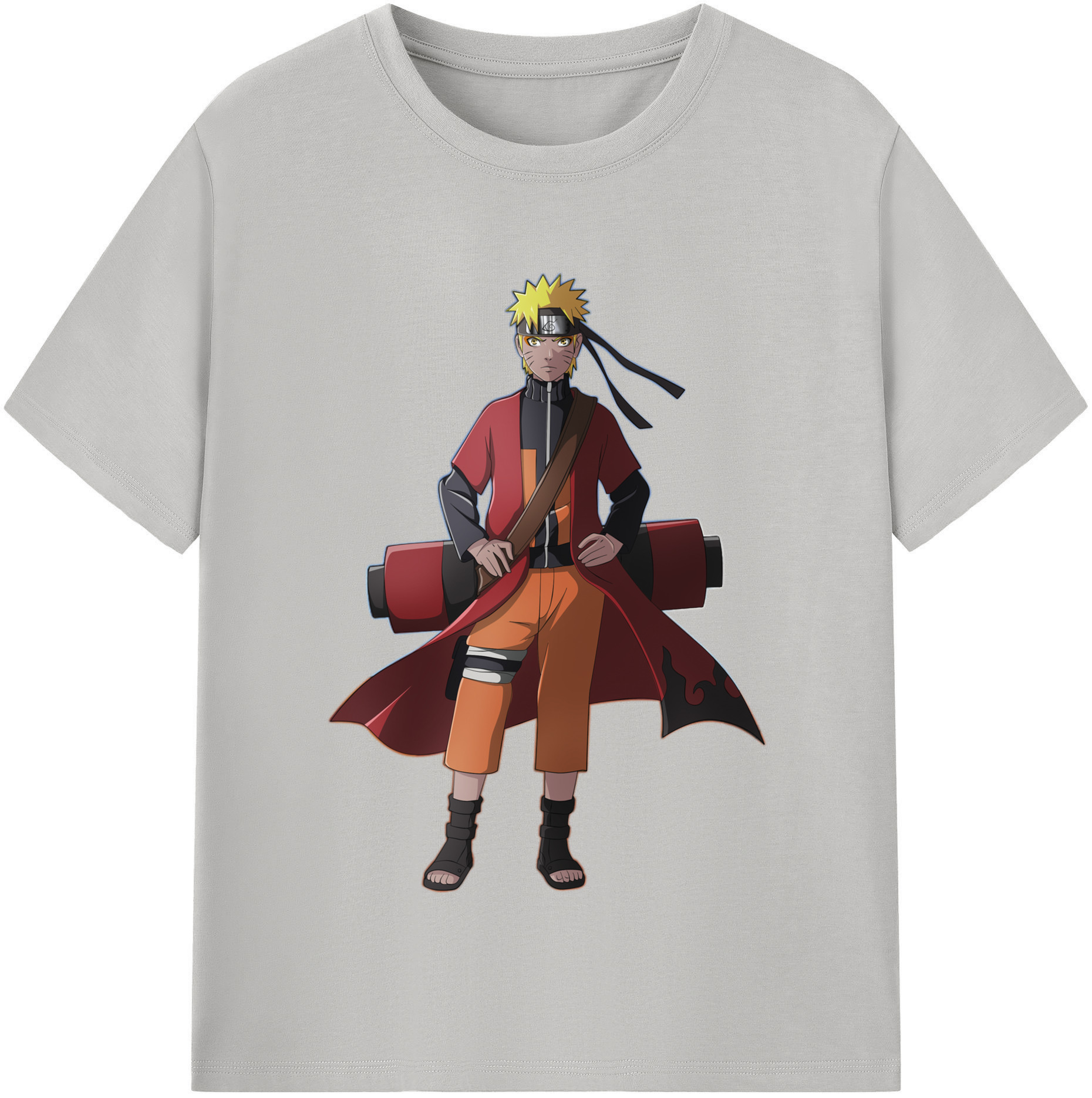 （画像用） NARUTO -ナルト- うずまき ナルト Uzumaki Naruto 綿100％半袖Tシャツ（フロントプリント）