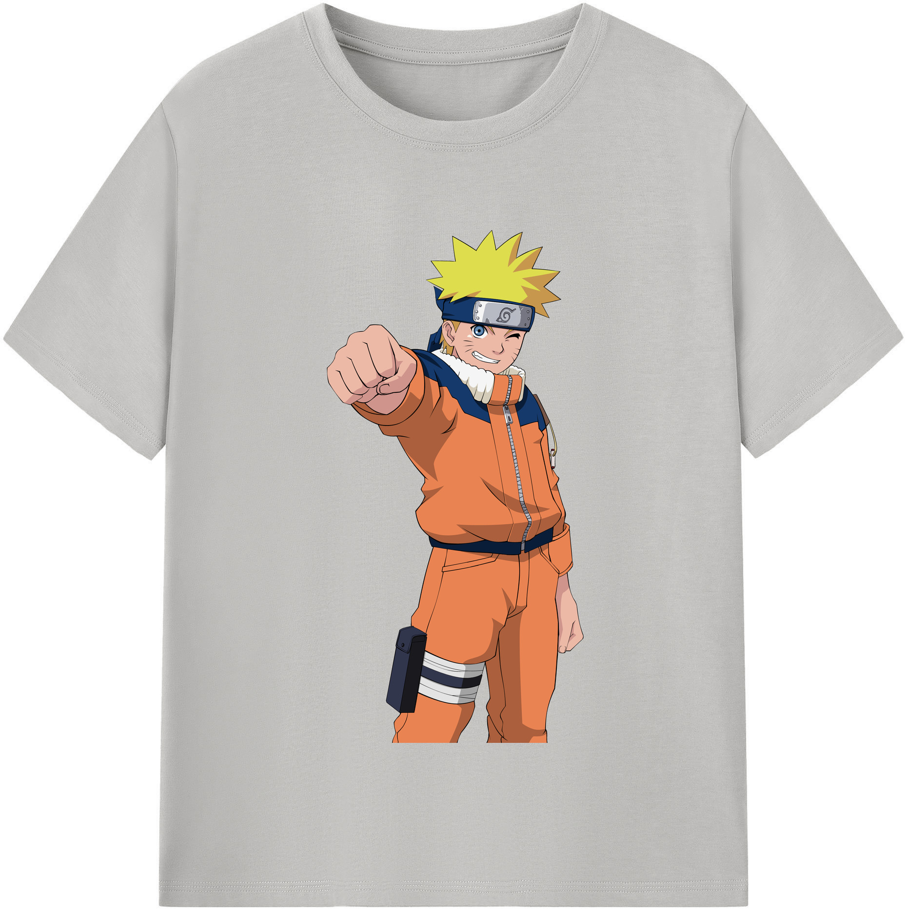（画像用） NARUTO -ナルト- うずまき ナルト Uzumaki Naruto 綿100％半袖Tシャツ（フロントプリント）