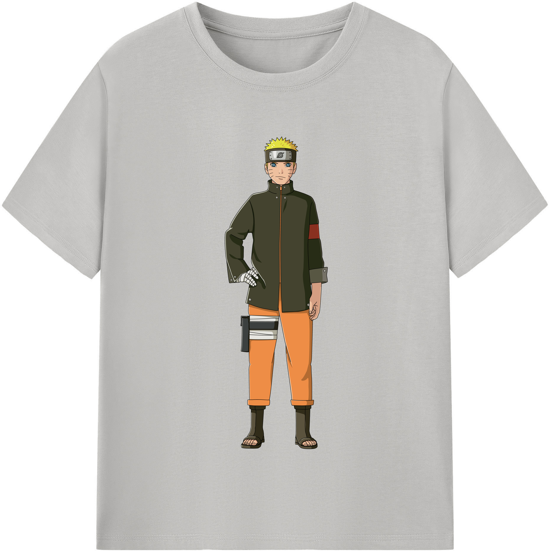 （画像用） NARUTO -ナルト- うずまき ナルト Uzumaki Naruto 綿100％半袖Tシャツ（フロントプリント）