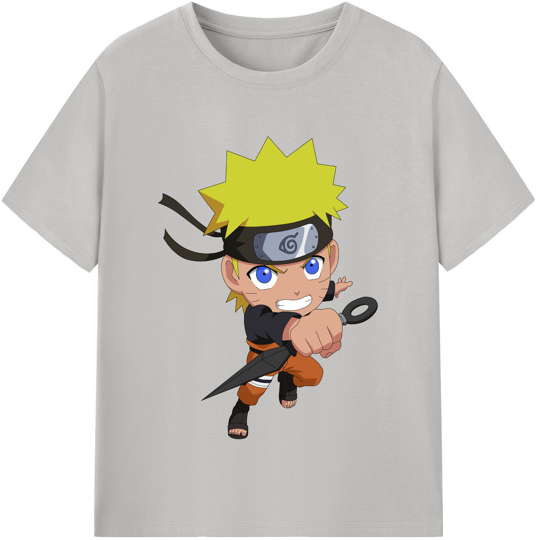 （画像用） NARUTO -ナルト- うずまき ナルト Uzumaki Naruto 綿100％半袖Tシャツ（フロントプリント）