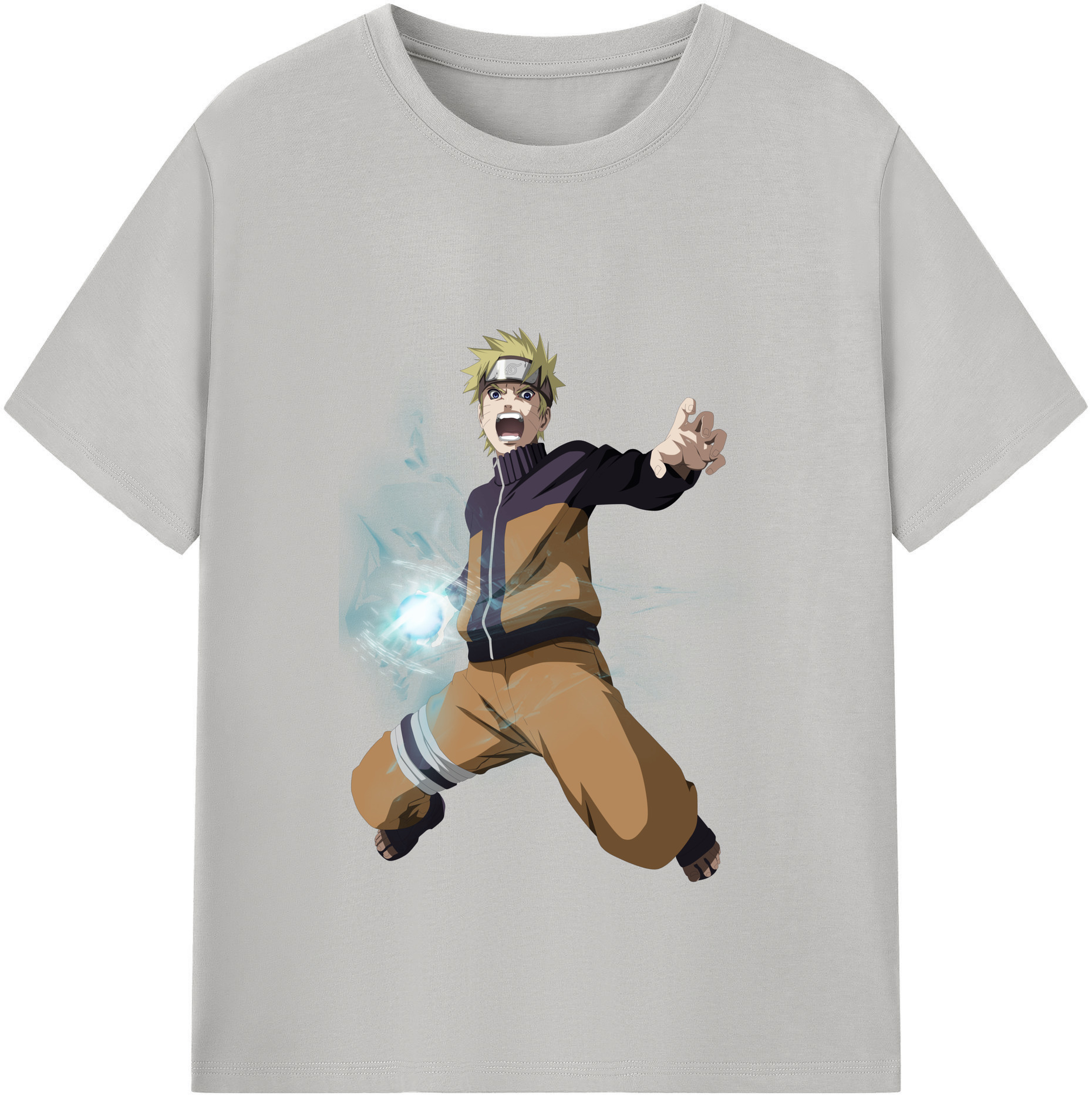 （画像用） NARUTO -ナルト- うずまき ナルト Uzumaki Naruto 綿100％半袖Tシャツ（フロントプリント）