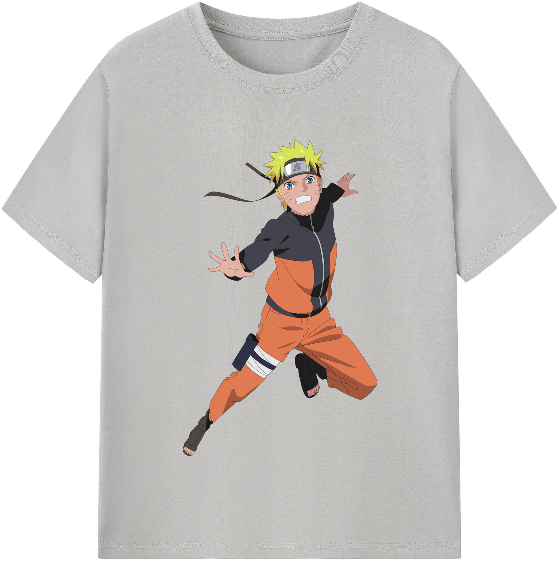 （画像用） NARUTO -ナルト- うずまき ナルト Uzumaki Naruto 綿100％半袖Tシャツ（フロントプリント）