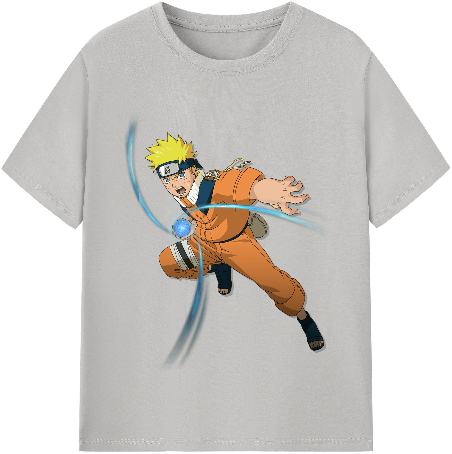 （画像用） NARUTO -ナルト- うずまき ナルト Uzumaki Naruto 綿100％半袖Tシャツ（フロントプリント）