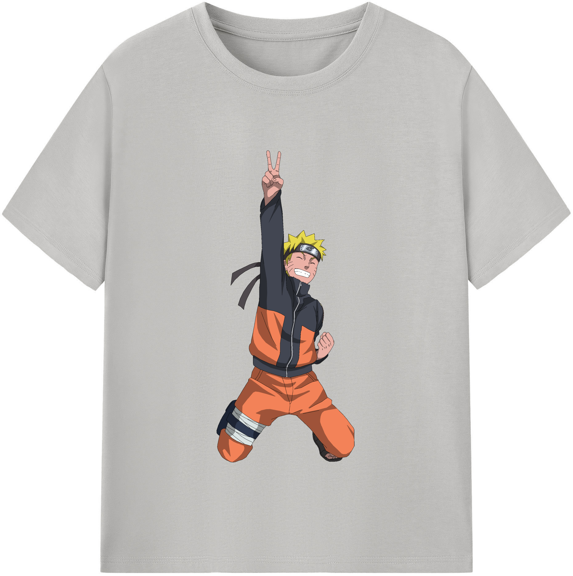（画像用） NARUTO -ナルト- うずまき ナルト Uzumaki Naruto 綿100％半袖Tシャツ（フロントプリント）