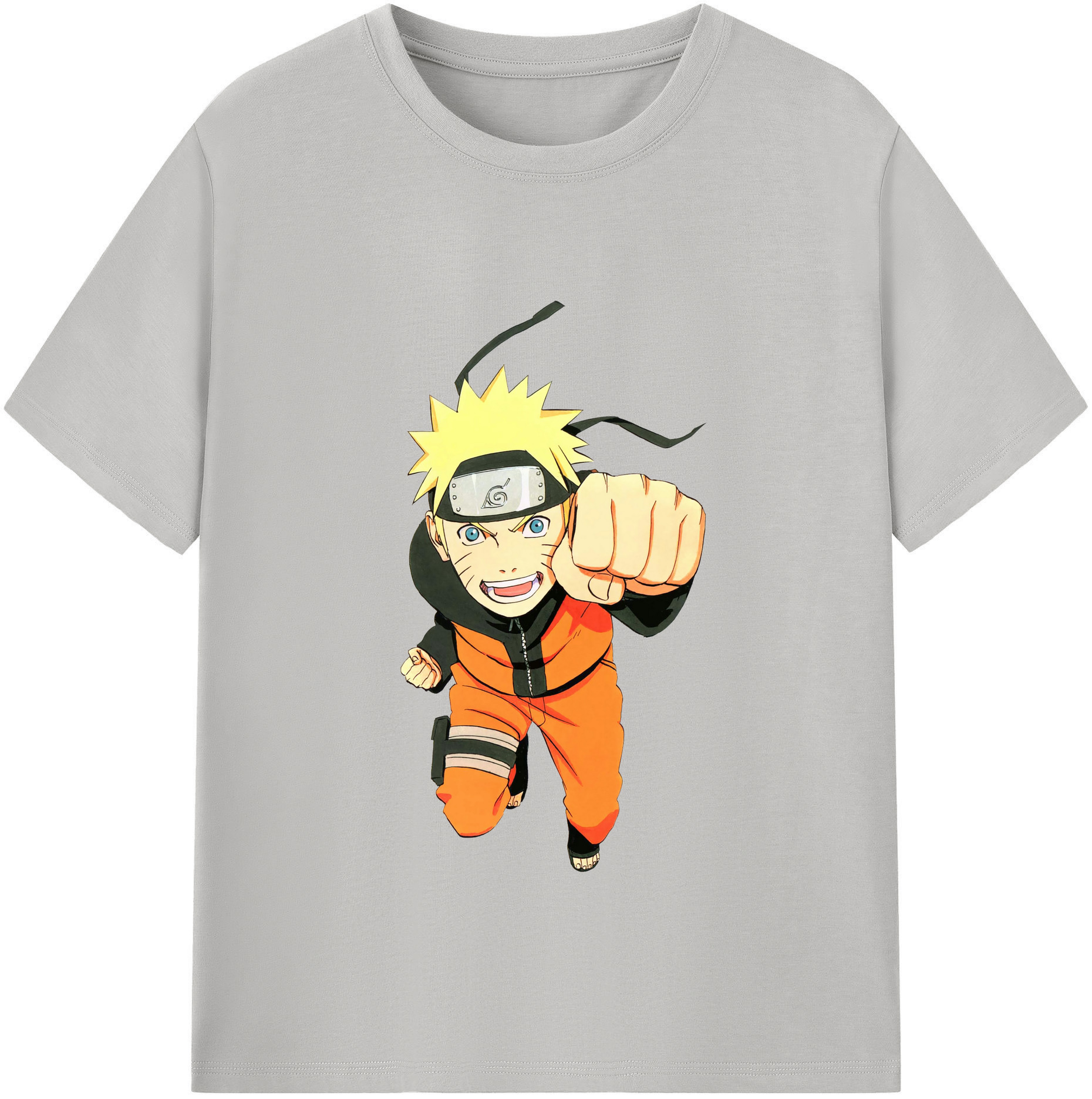 （画像用） NARUTO -ナルト- うずまき ナルト Uzumaki Naruto 綿100％半袖Tシャツ（フロントプリント）