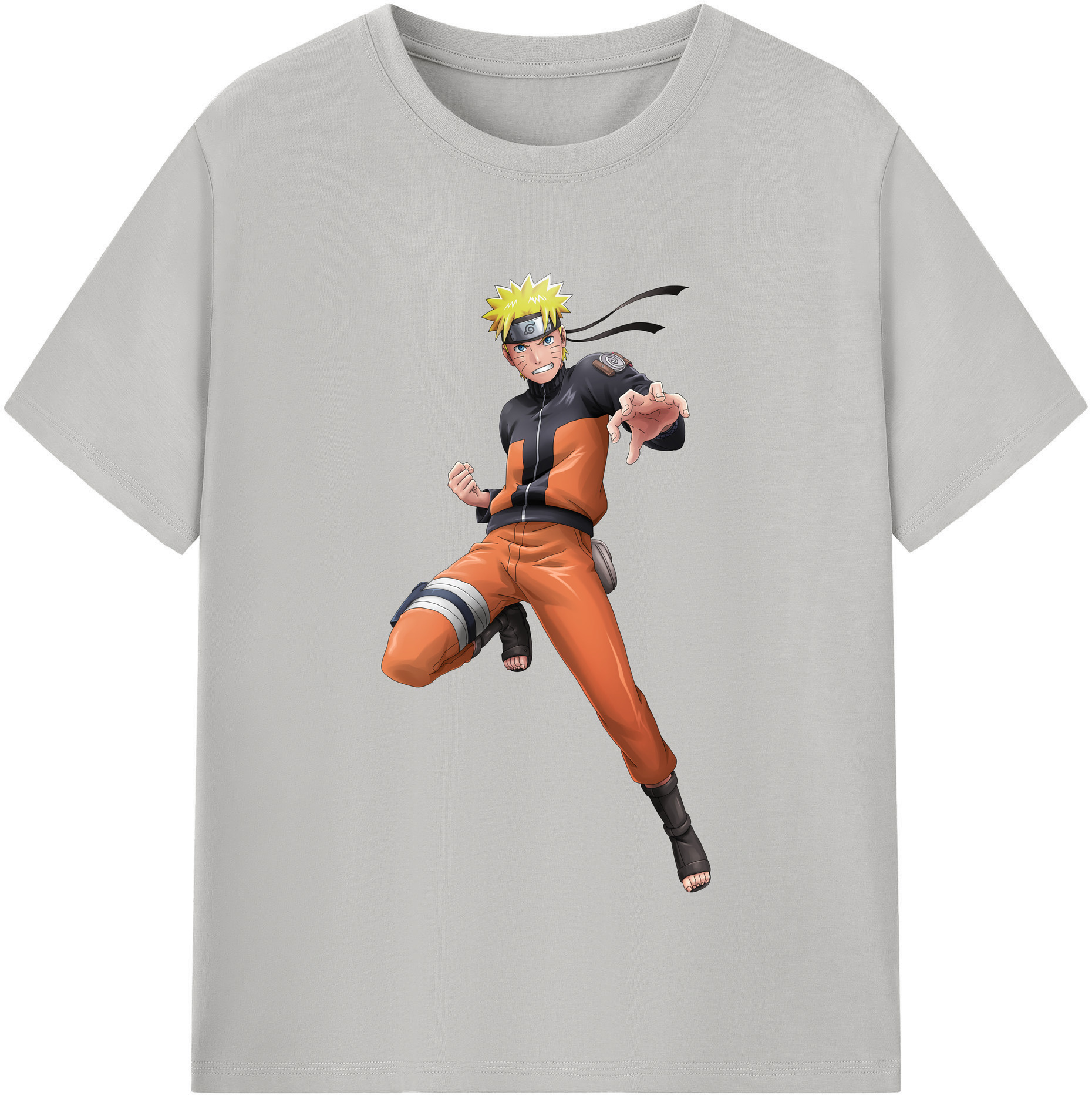 （画像用） NARUTO -ナルト- うずまき ナルト Uzumaki Naruto 綿100％半袖Tシャツ（フロントプリント）