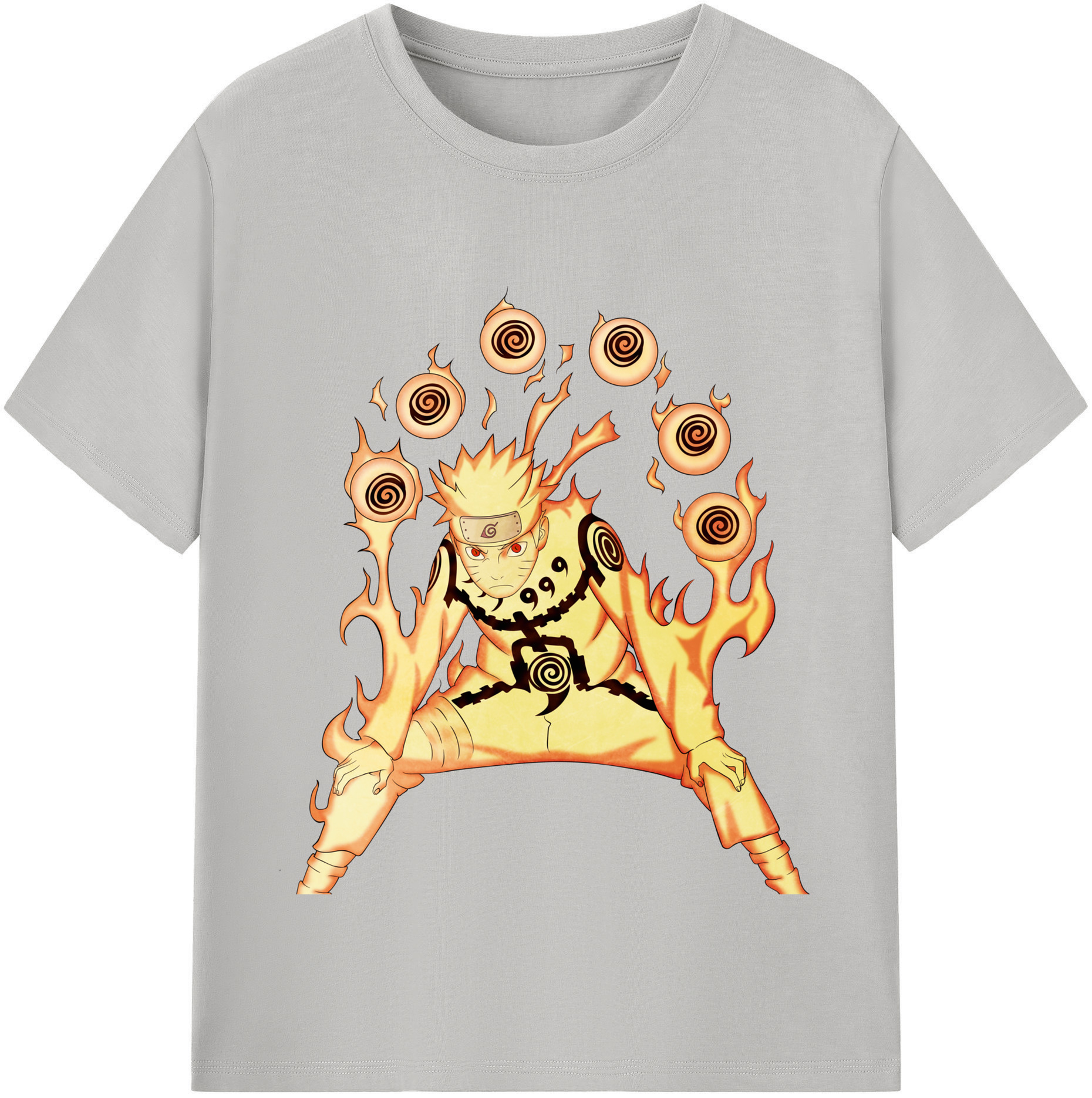 （画像用） NARUTO -ナルト- うずまき ナルト Uzumaki Naruto 綿100％半袖Tシャツ（フロントプリント）
