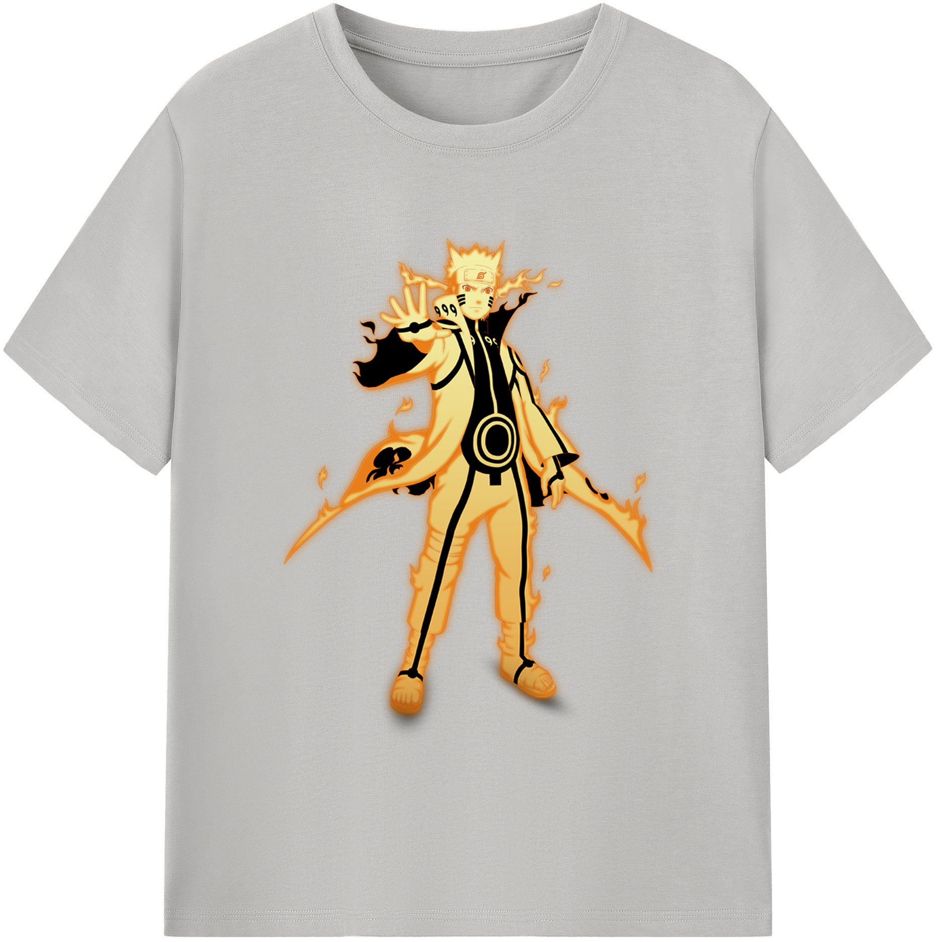 （画像用） NARUTO -ナルト- うずまき ナルト Uzumaki Naruto 綿100％半袖Tシャツ（フロントプリント）