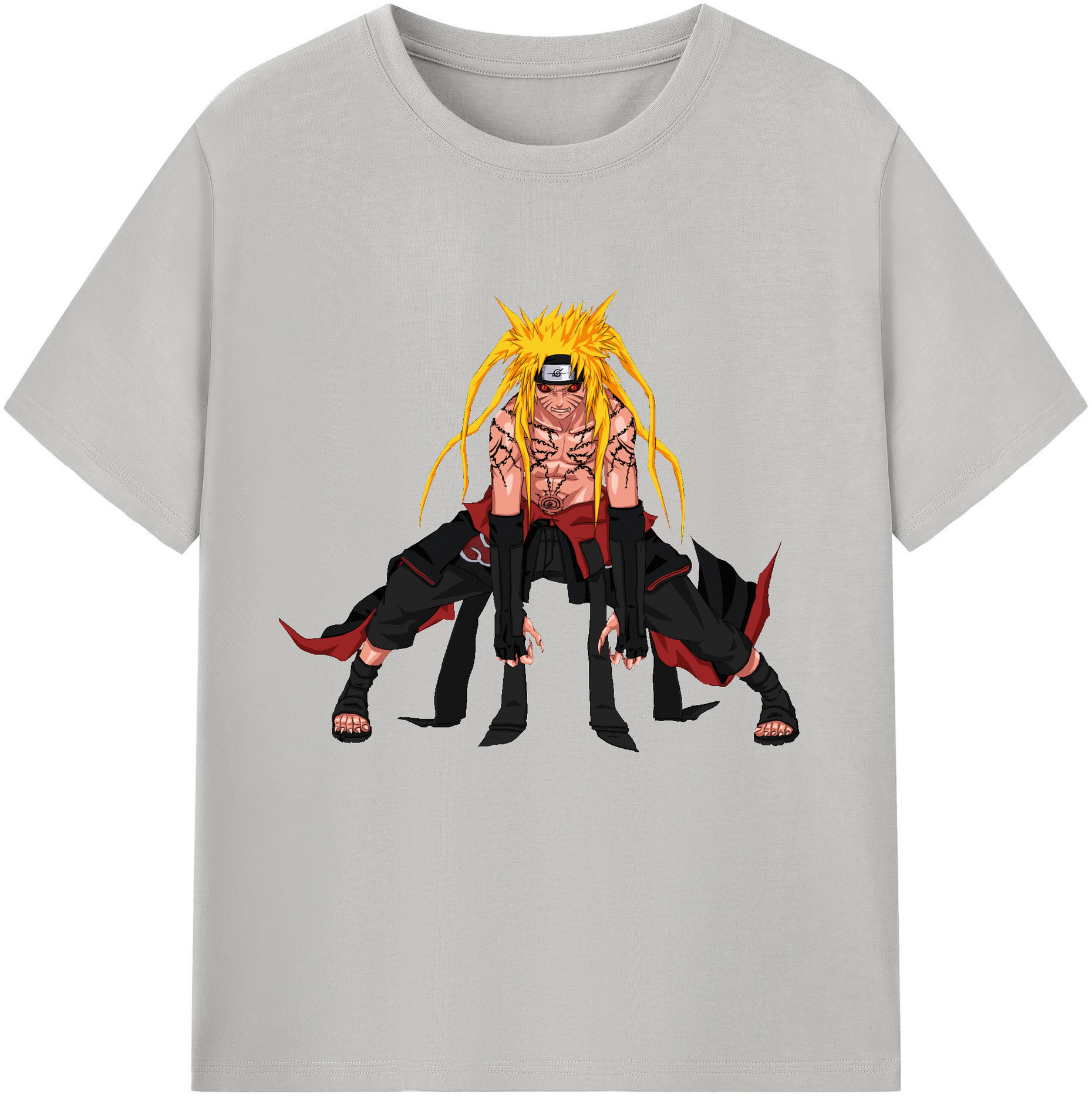（画像用） NARUTO -ナルト- うずまき ナルト Uzumaki Naruto 綿100％半袖Tシャツ（フロントプリント）