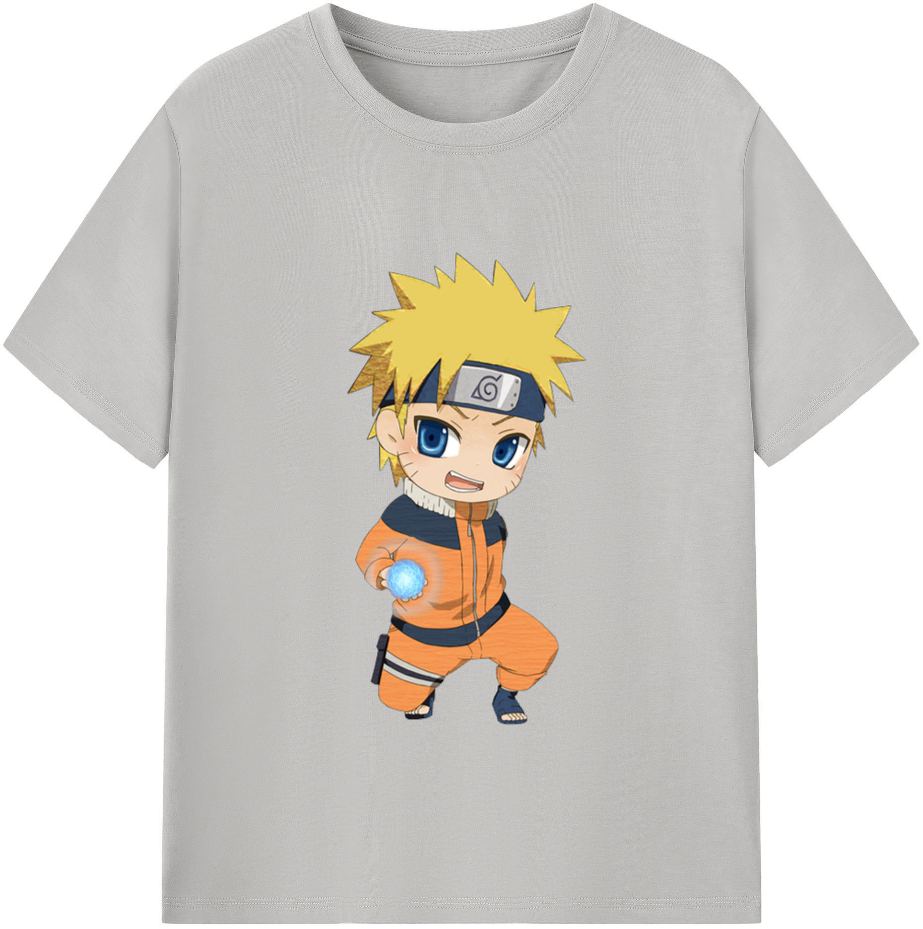 （画像用） NARUTO -ナルト- うずまき ナルト Uzumaki Naruto 綿100％半袖Tシャツ（フロントプリント）