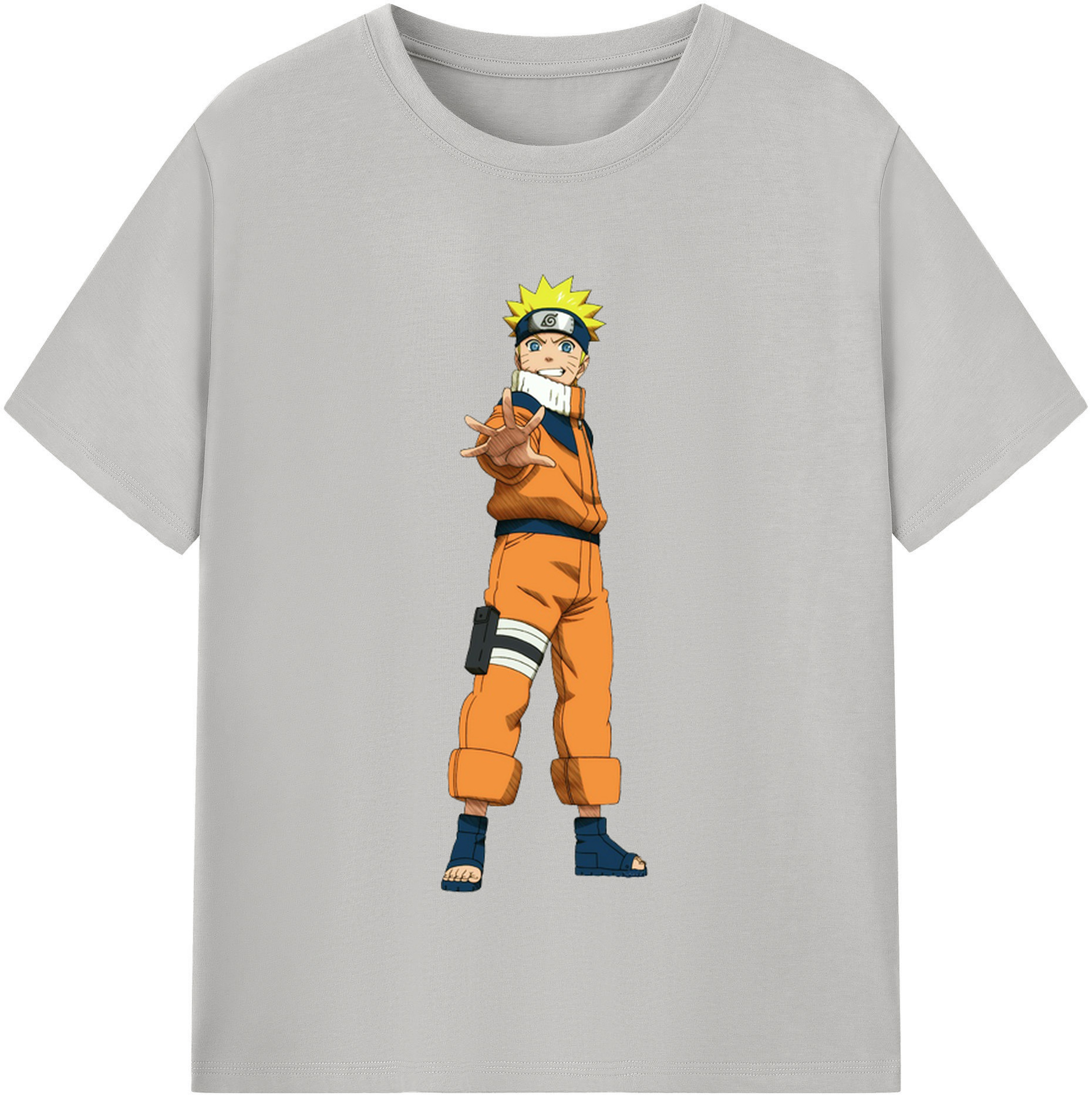 （画像用） NARUTO -ナルト- うずまき ナルト Uzumaki Naruto 綿100％半袖Tシャツ（フロントプリント）