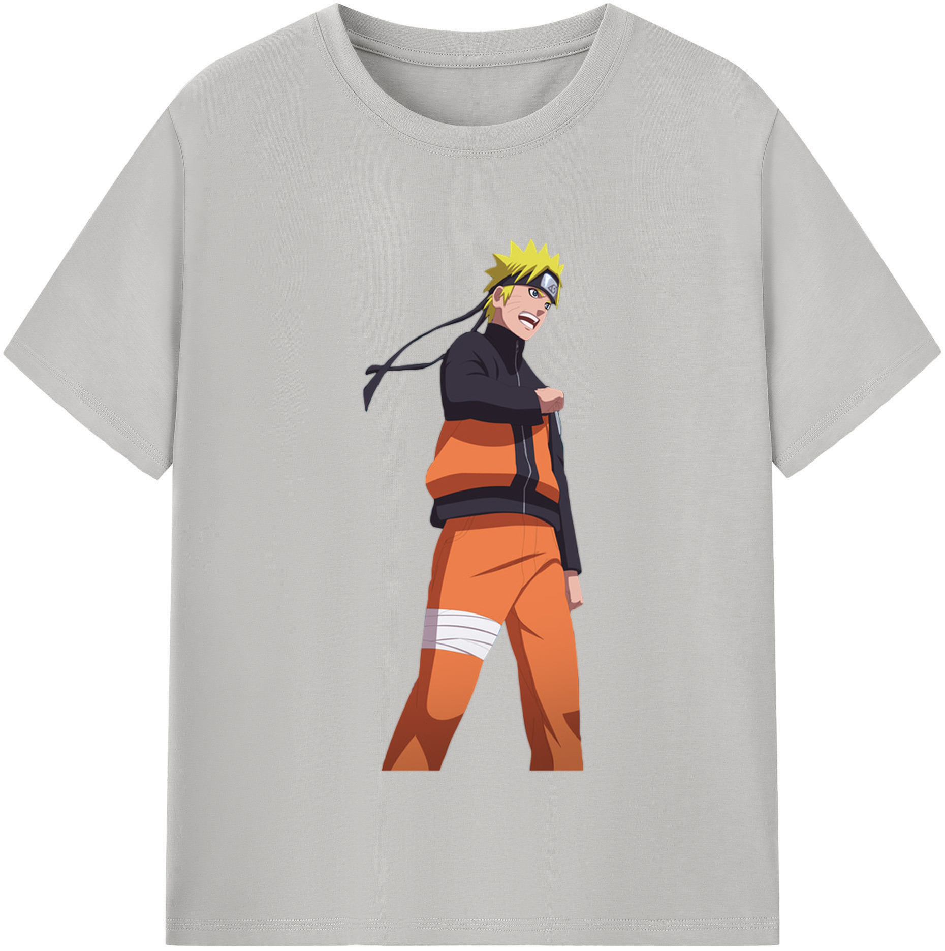 （画像用） NARUTO -ナルト- うずまき ナルト Uzumaki Naruto 綿100％半袖Tシャツ（フロントプリント）