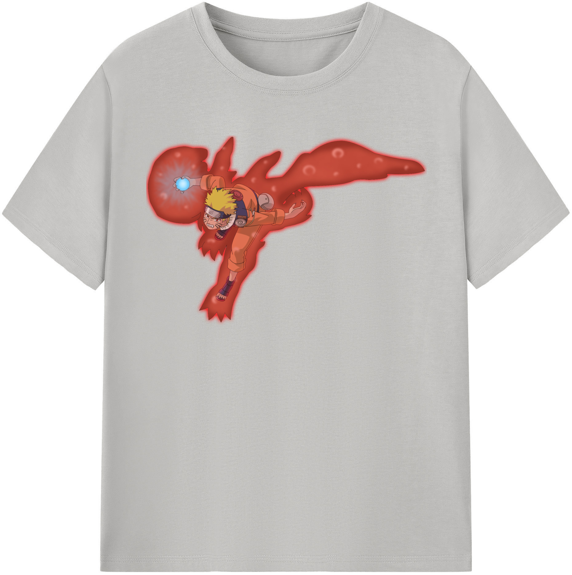 （画像用） NARUTO -ナルト- うずまき ナルト Uzumaki Naruto 綿100％半袖Tシャツ（フロントプリント）