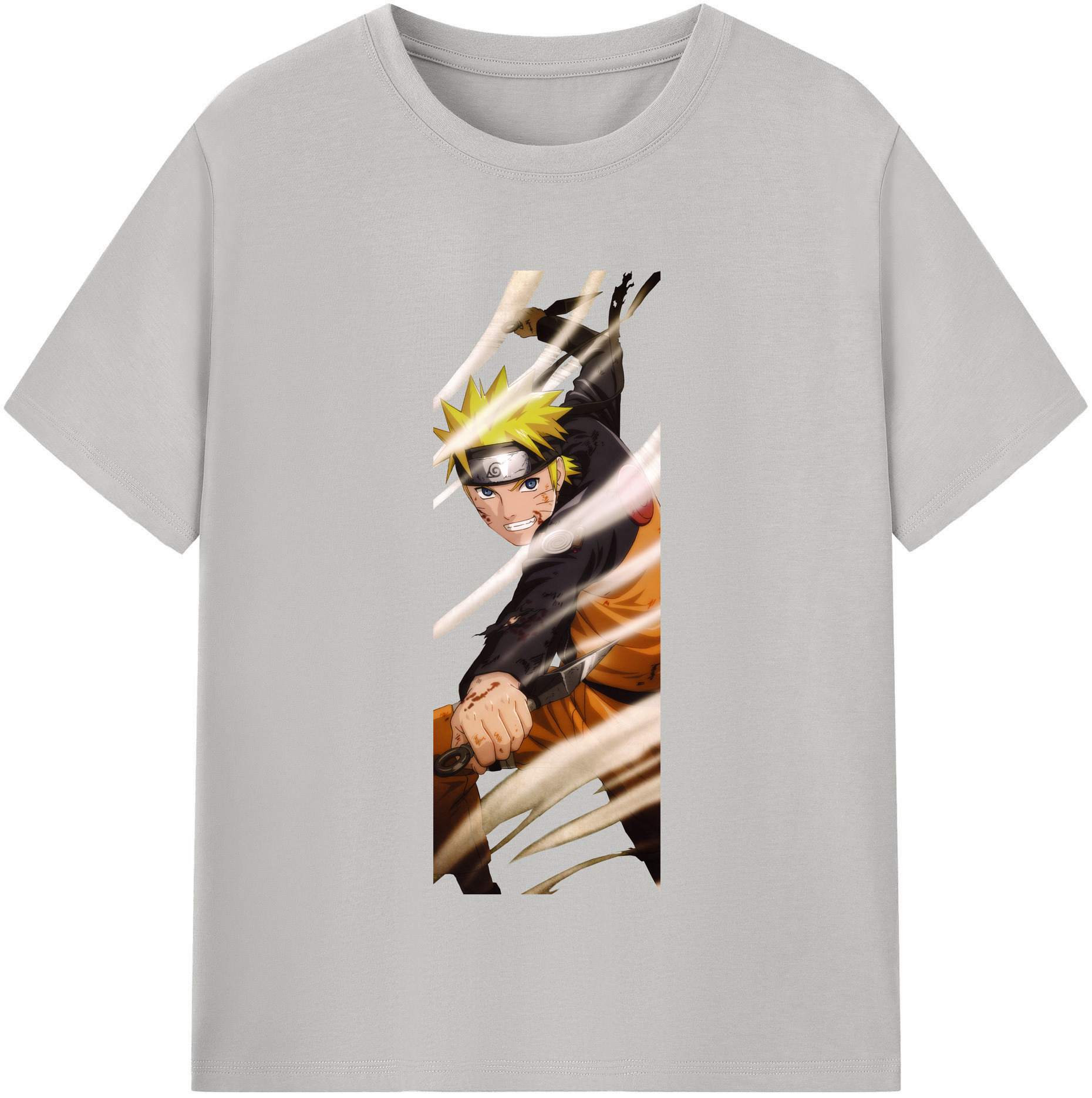 （画像用） NARUTO -ナルト- うずまき ナルト Uzumaki Naruto 綿100％半袖Tシャツ（フロントプリント）