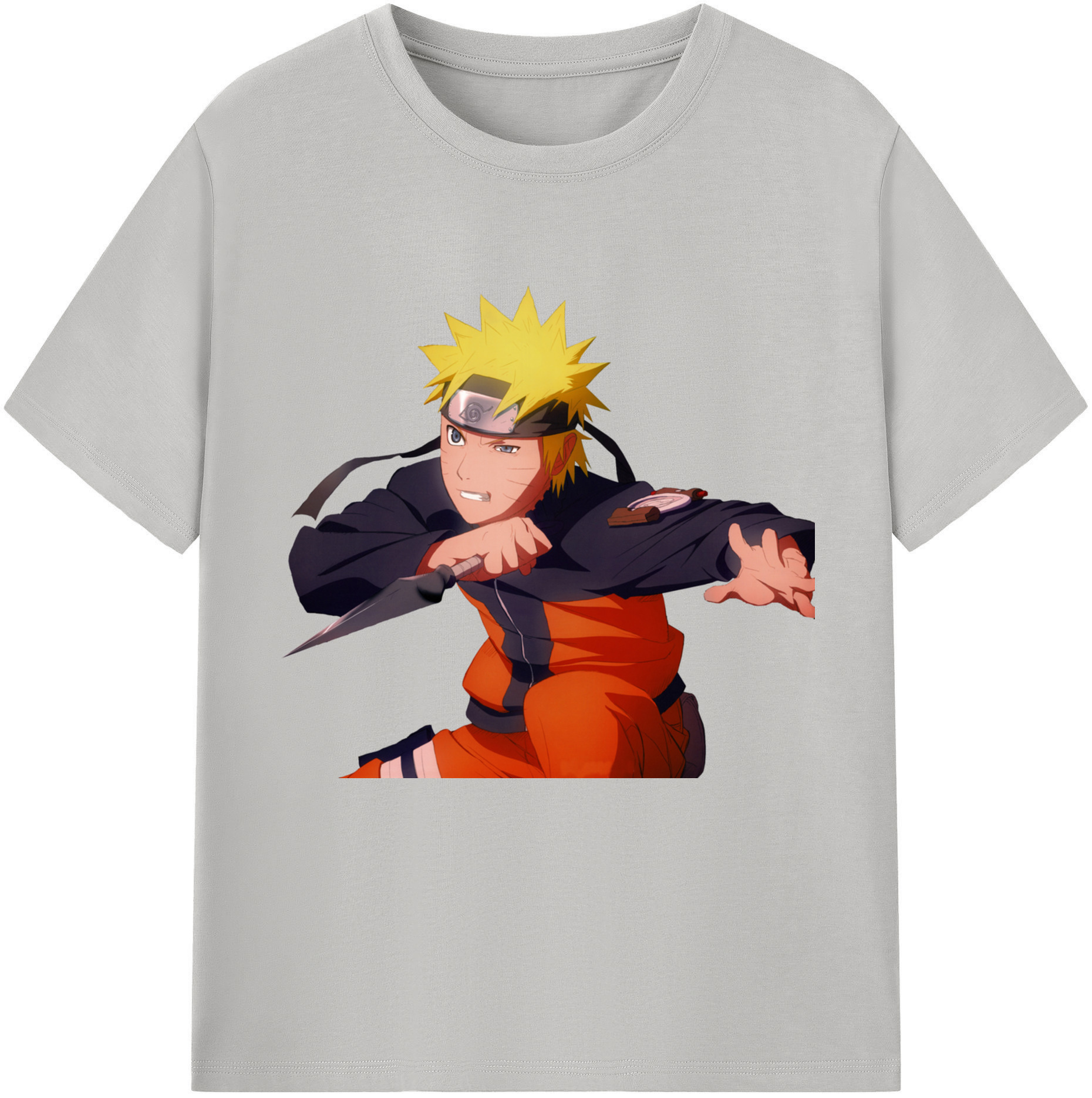 （画像用） NARUTO -ナルト- うずまき ナルト Uzumaki Naruto 綿100％半袖Tシャツ（フロントプリント）