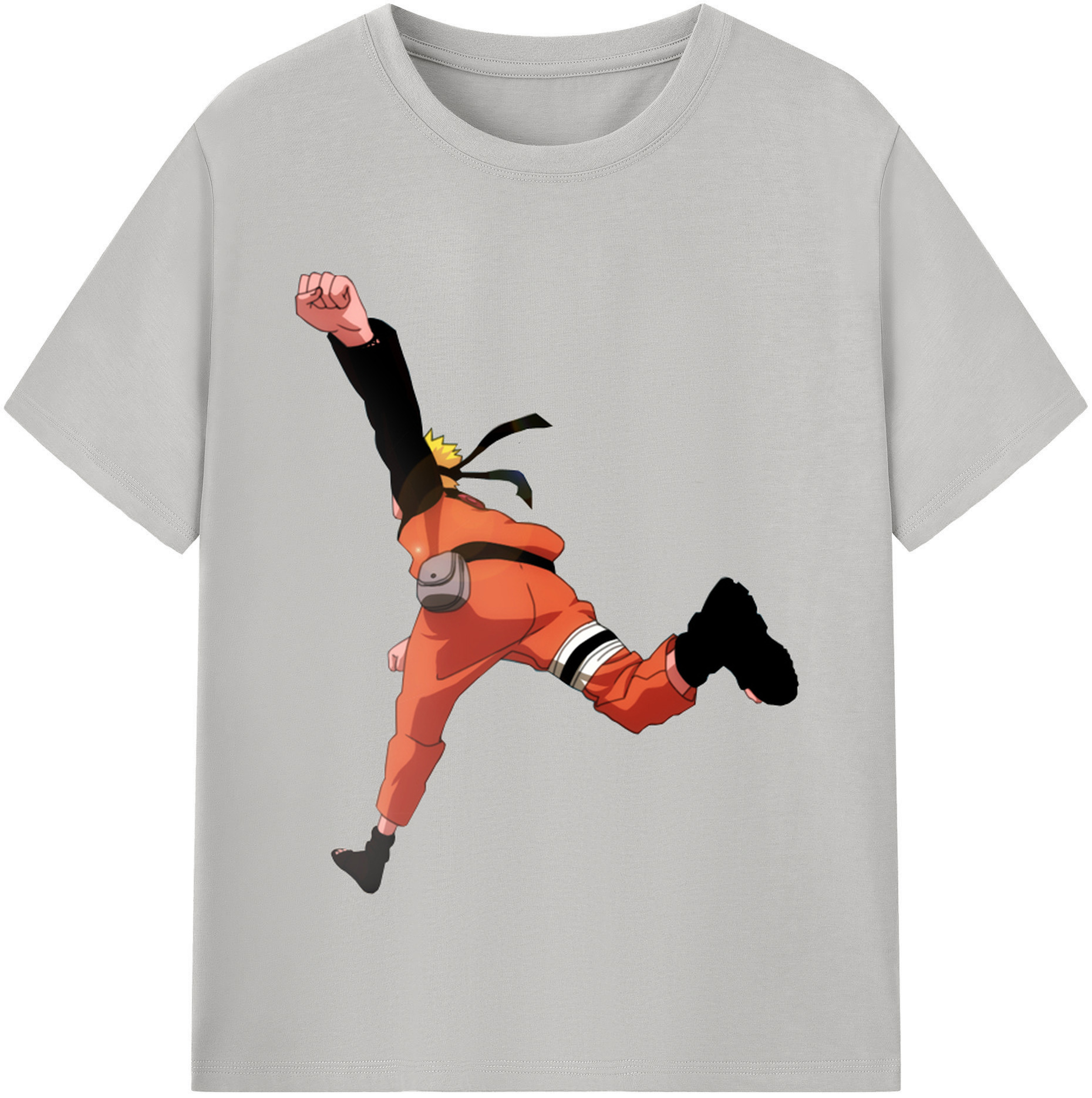 （画像用） NARUTO -ナルト- うずまき ナルト Uzumaki Naruto 綿100％半袖Tシャツ（フロントプリント）