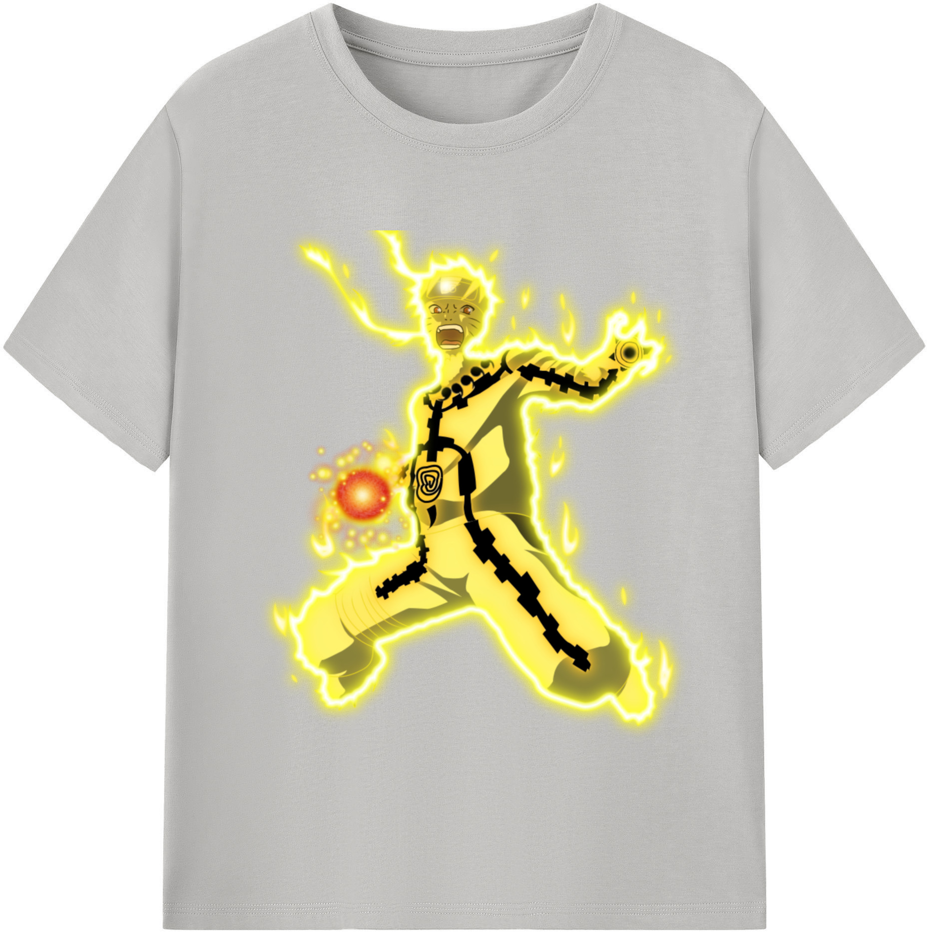 （画像用） NARUTO -ナルト- うずまき ナルト Uzumaki Naruto 綿100％半袖Tシャツ（フロントプリント）