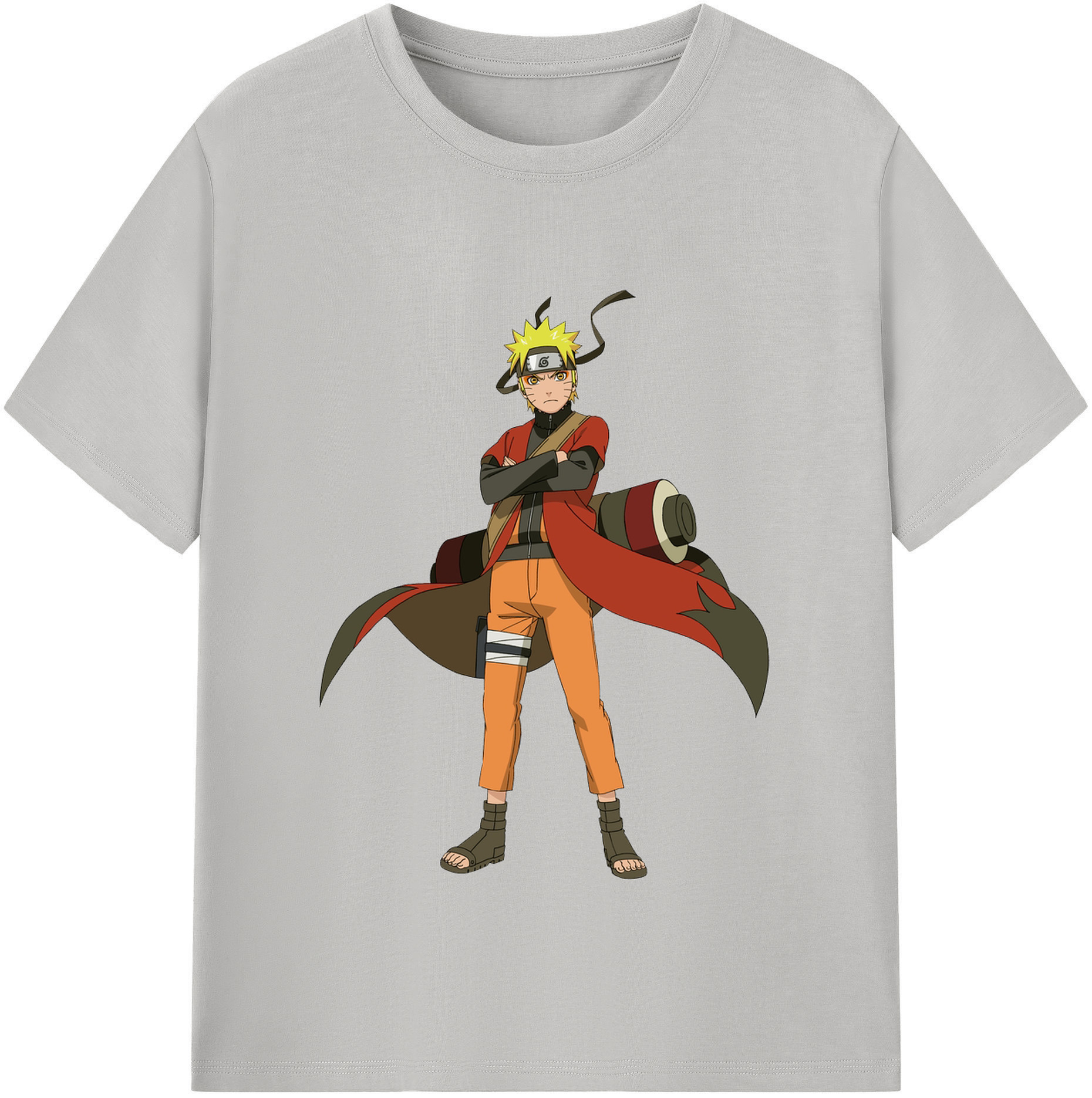 （画像用） NARUTO -ナルト- うずまき ナルト Uzumaki Naruto 綿100％半袖Tシャツ（フロントプリント）