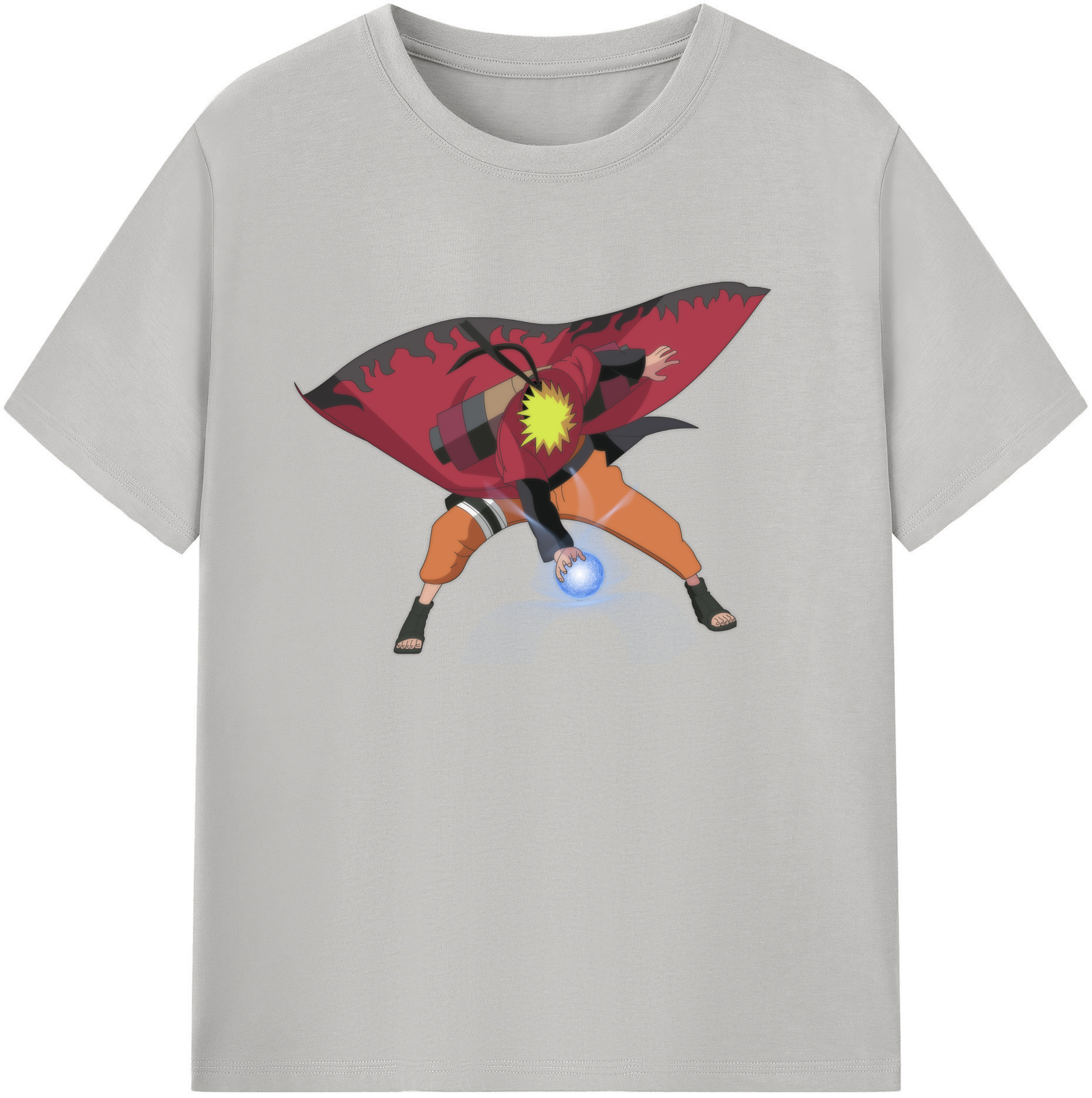 （画像用） NARUTO -ナルト- うずまき ナルト Uzumaki Naruto 綿100％半袖Tシャツ（フロントプリント）