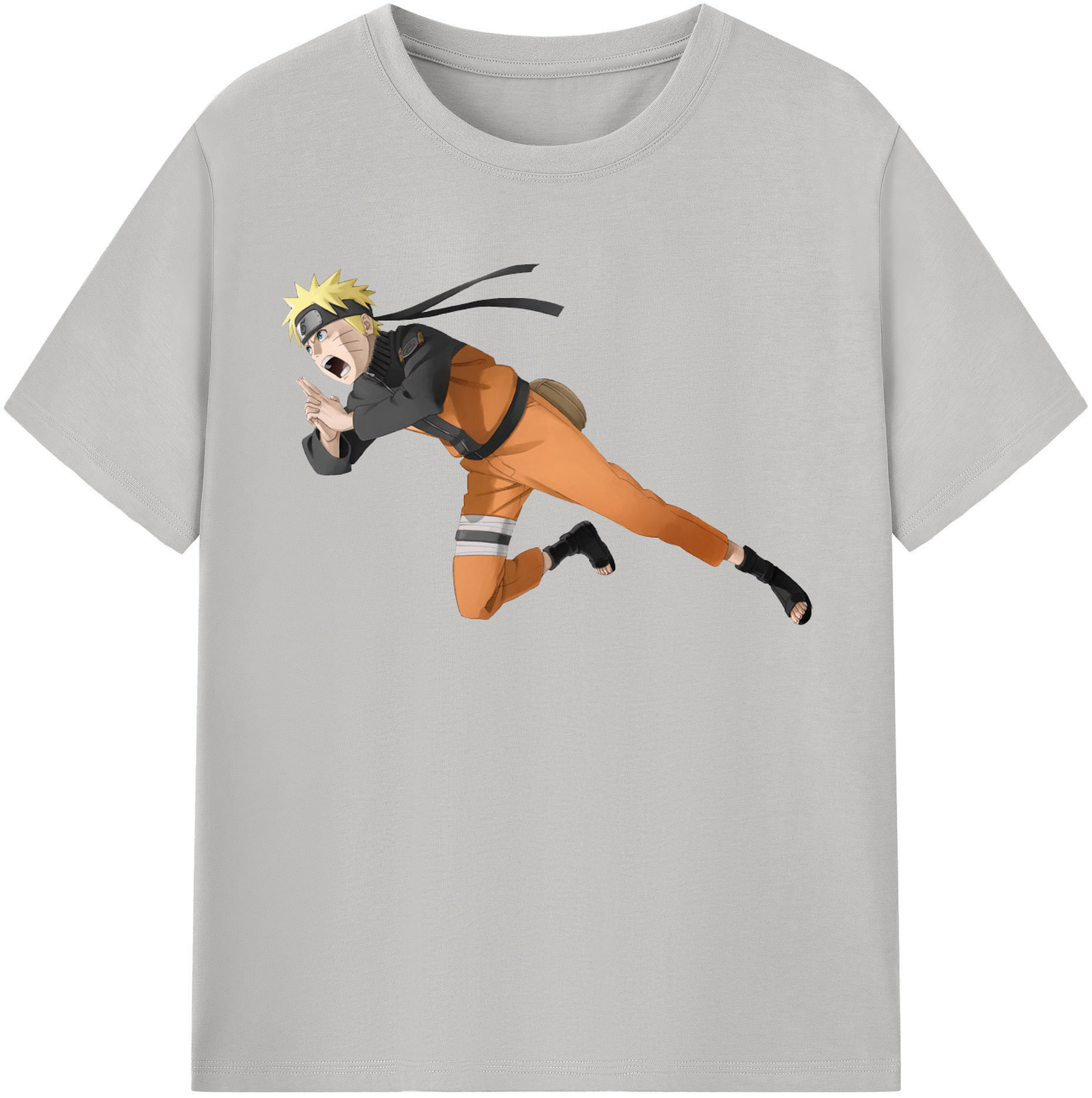 （画像用） NARUTO -ナルト- うずまき ナルト Uzumaki Naruto 綿100％半袖Tシャツ（フロントプリント）