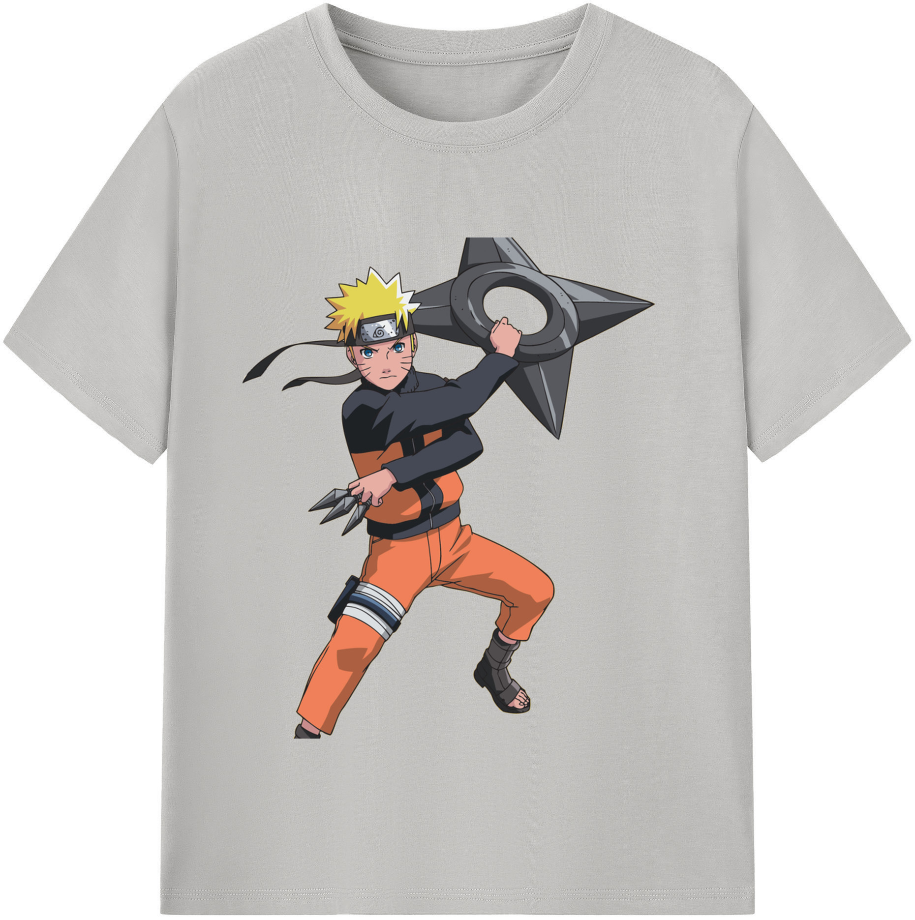 （画像用） NARUTO -ナルト- うずまき ナルト Uzumaki Naruto 綿100％半袖Tシャツ（フロントプリント）